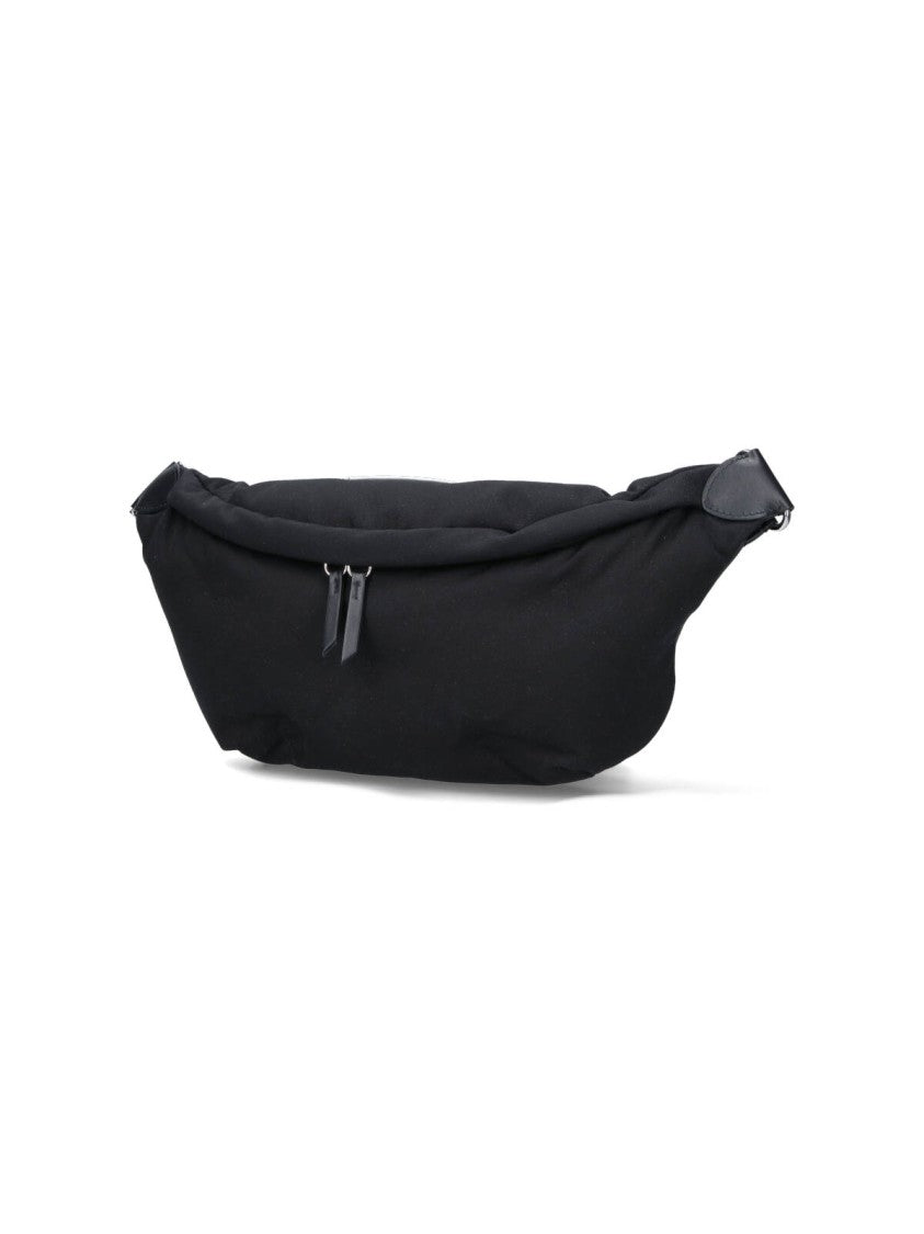 Minimalist Black Waist Bag With Adjustable Strap