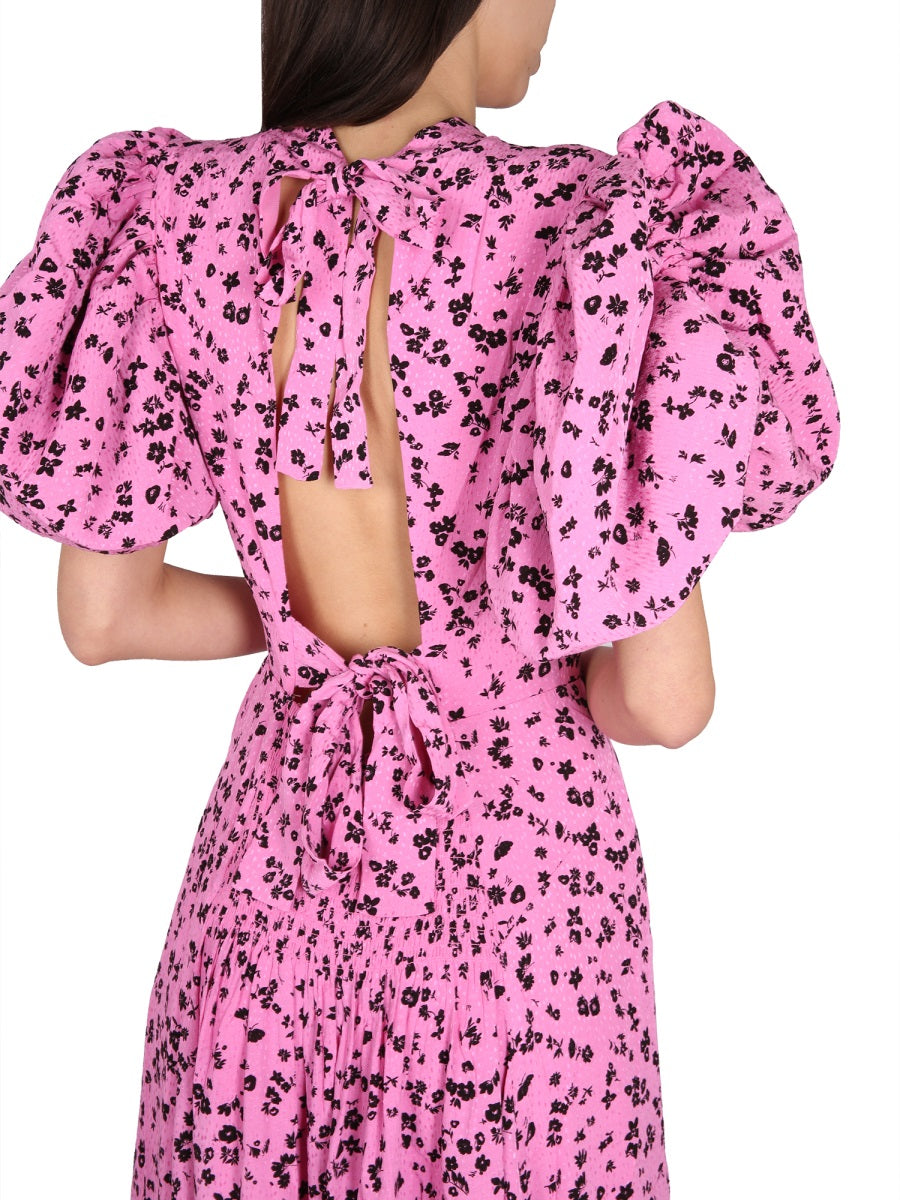 Puffy Fine Jacquard Dress