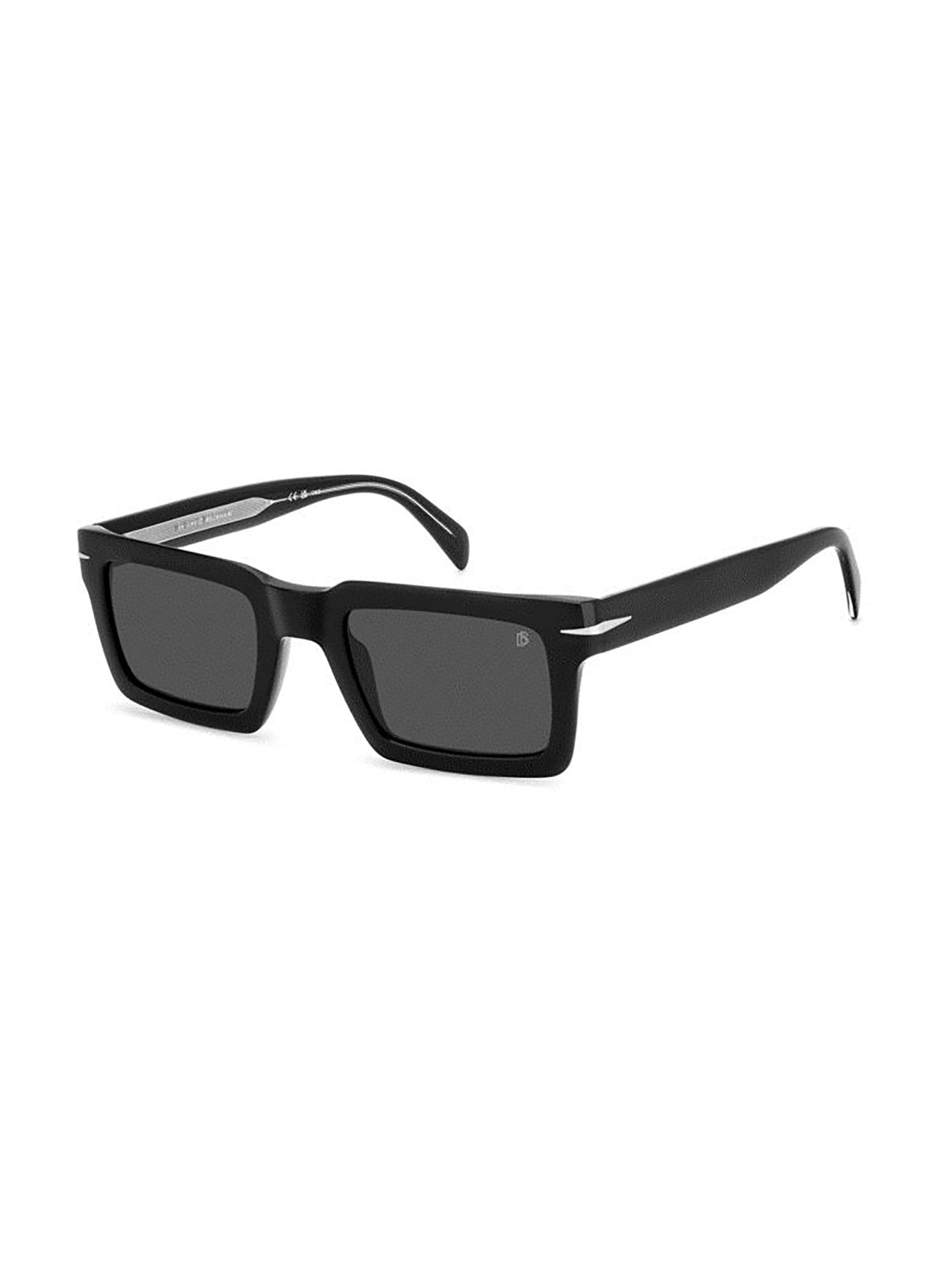 Rectangular Acetate Sunglasses With Metallic Accents