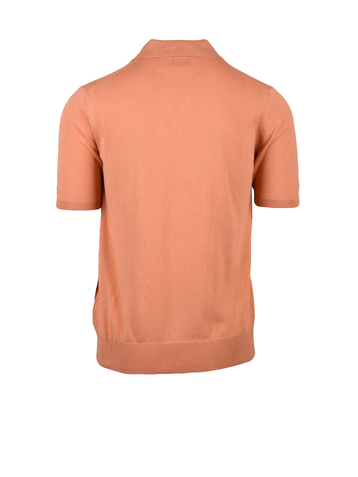 Peach Cotton Knit Polo