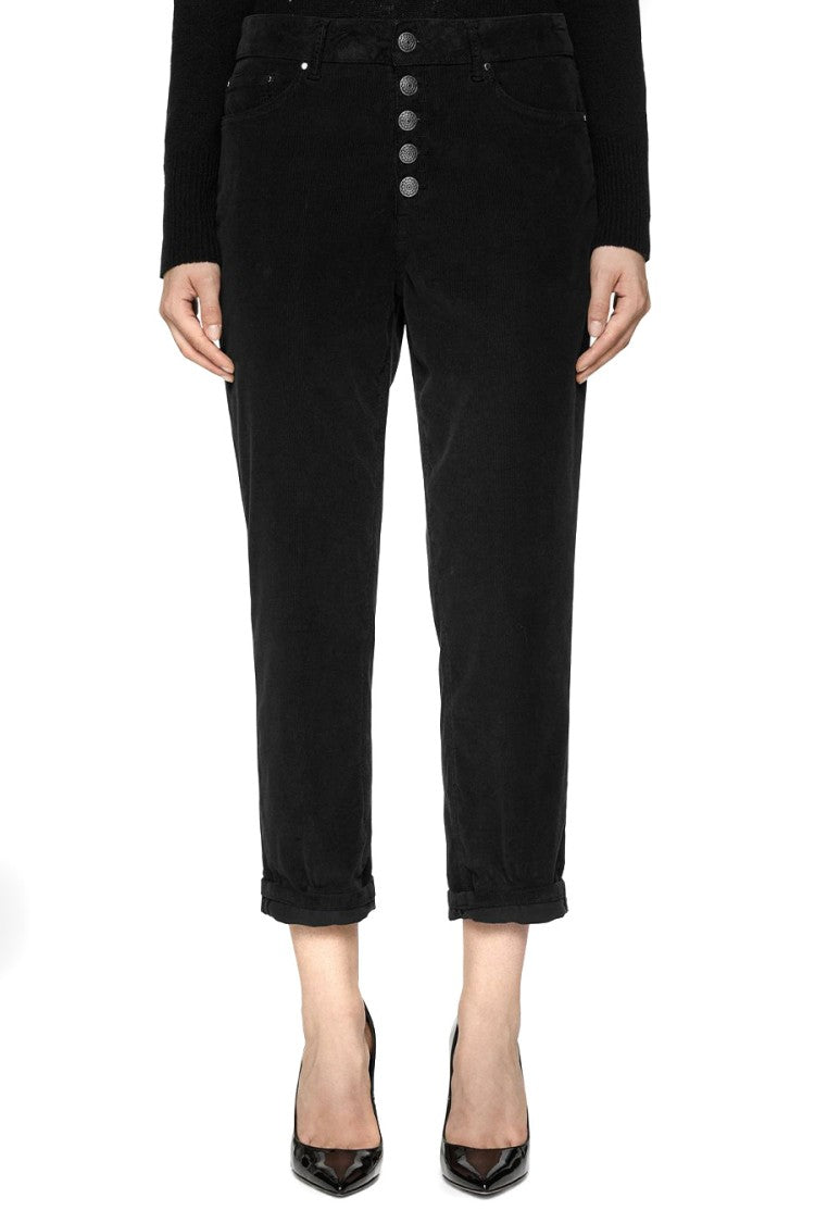Black Trousers With Tapered Leg