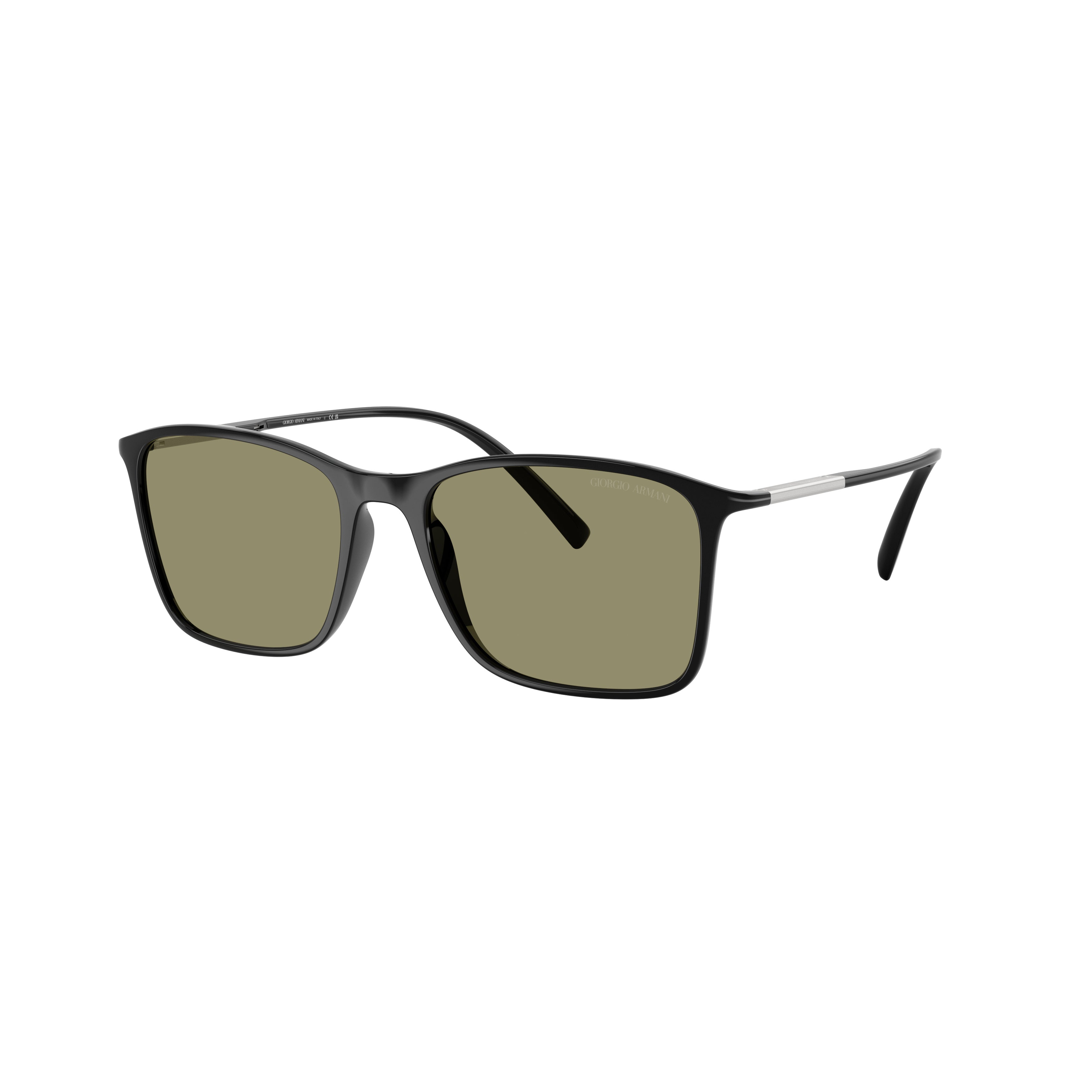 0ar8231u Rectangular Frame Sunglasses with Olive Green Lenses
