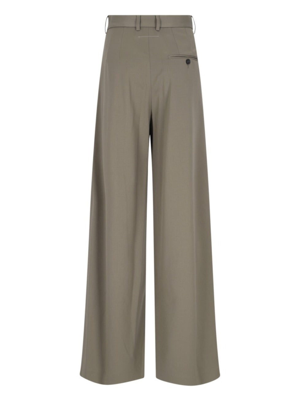 Pleated Palazzo Pants – Green