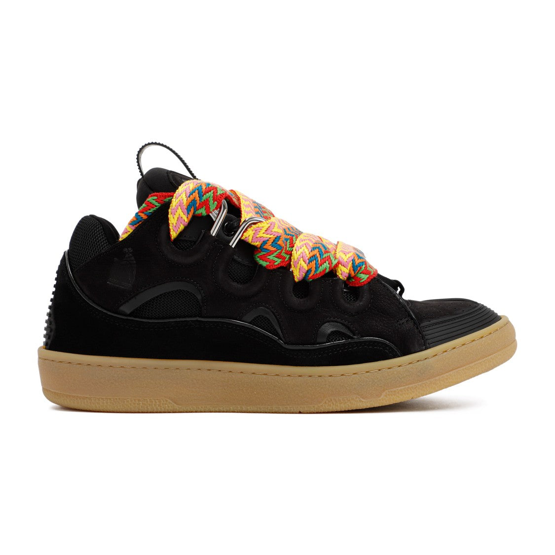 Black Suede Calf Leather Sneakers