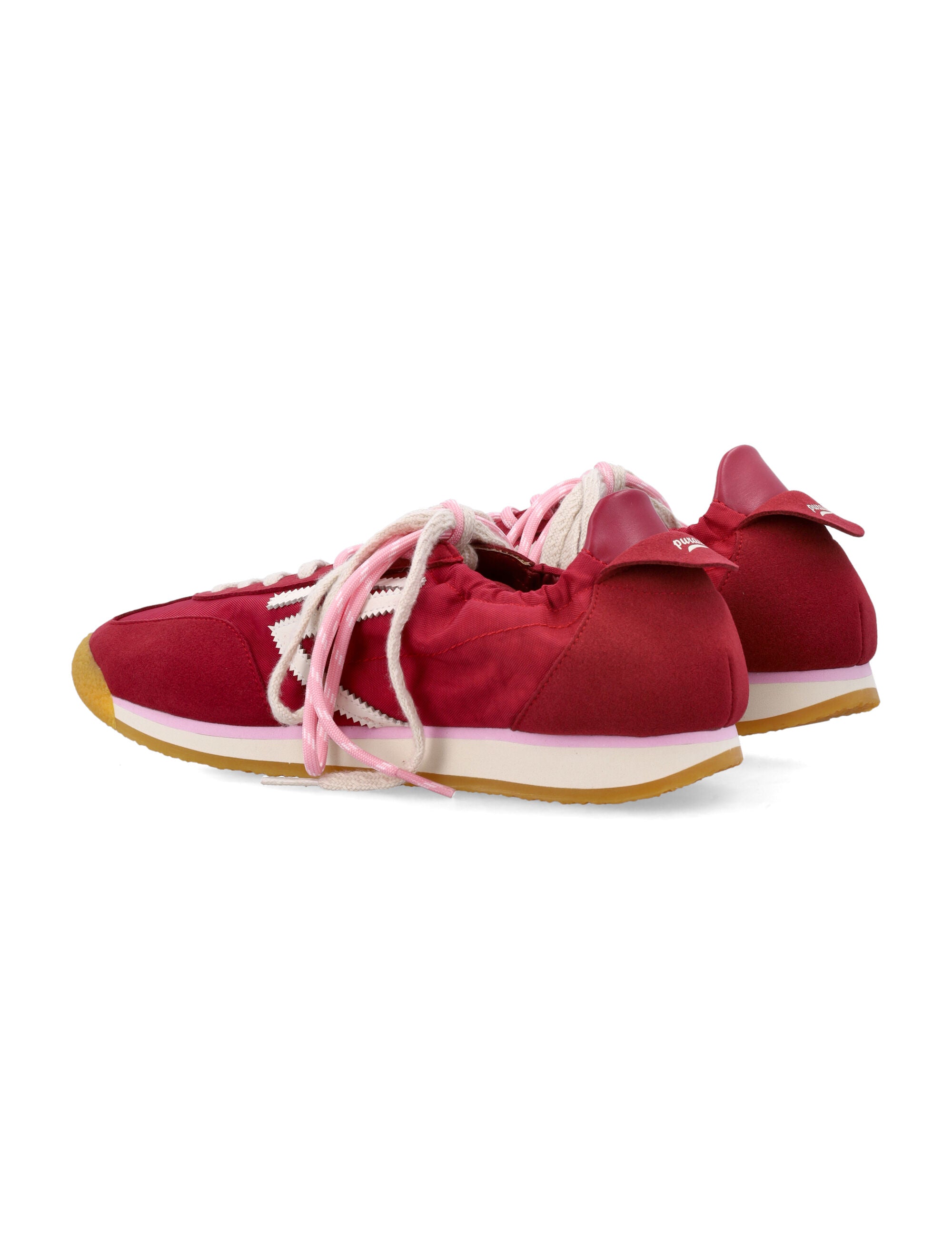 Panther Vegan Lace-Up Sneakers with Double Lace System and Gum Rubber Sole