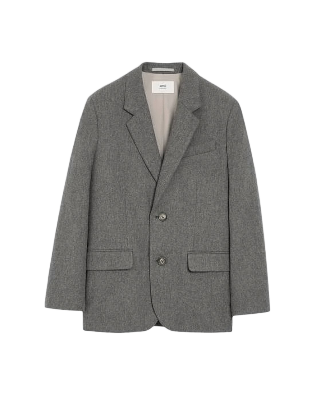 Tailored Wool Jacket with Notched Lapel