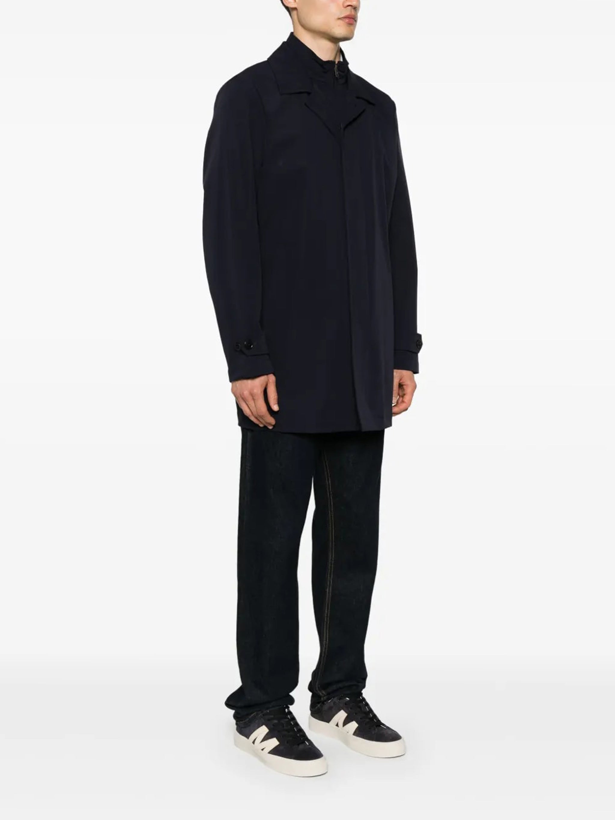 Morning Stretch Minimalist Black Mens Jacket