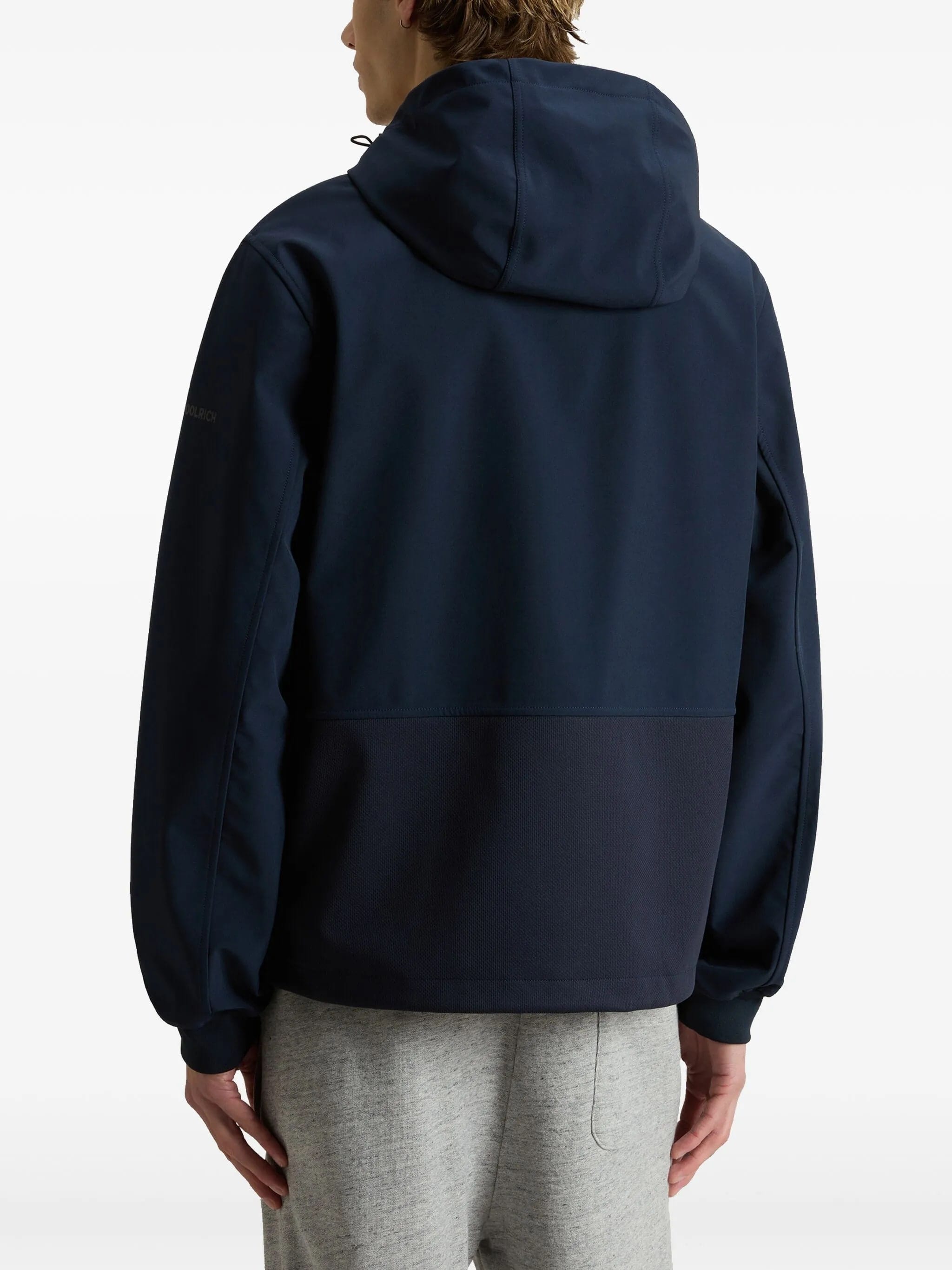 Blue Soft Shell Full Zip Hoodie
