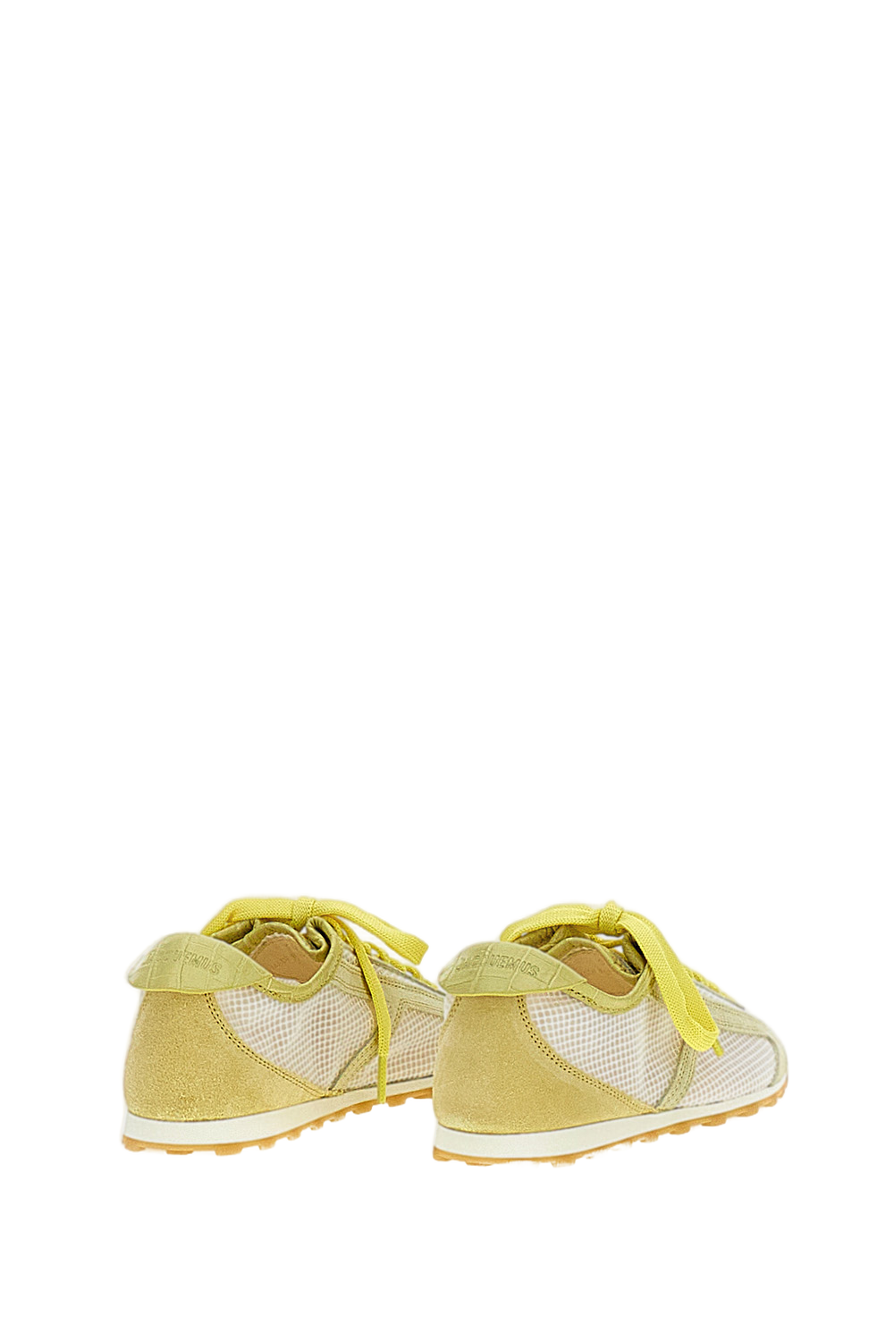 Yellow Les Tennis Mesh Leather Sneakers