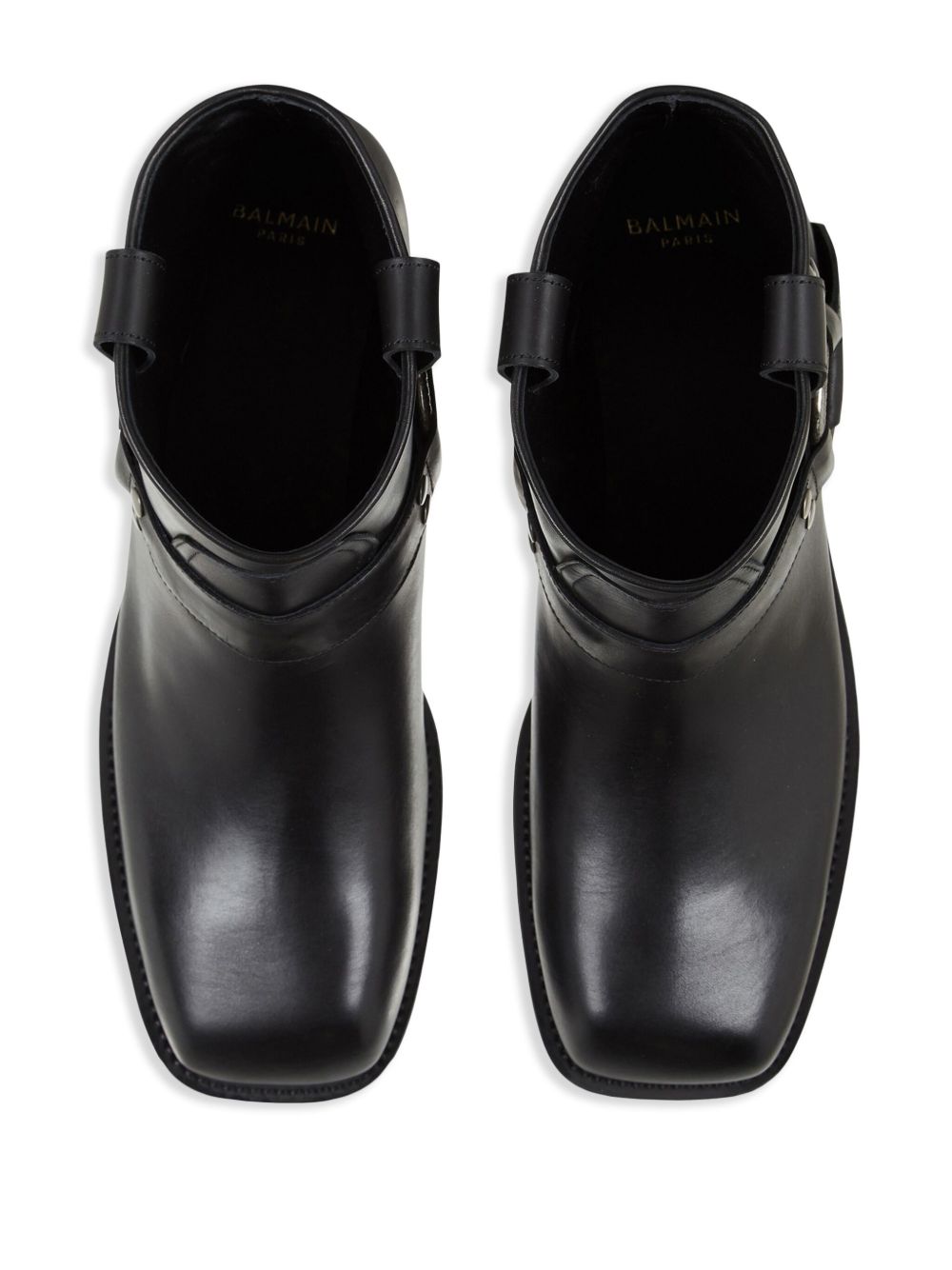 Square Toe Slip-On Boots