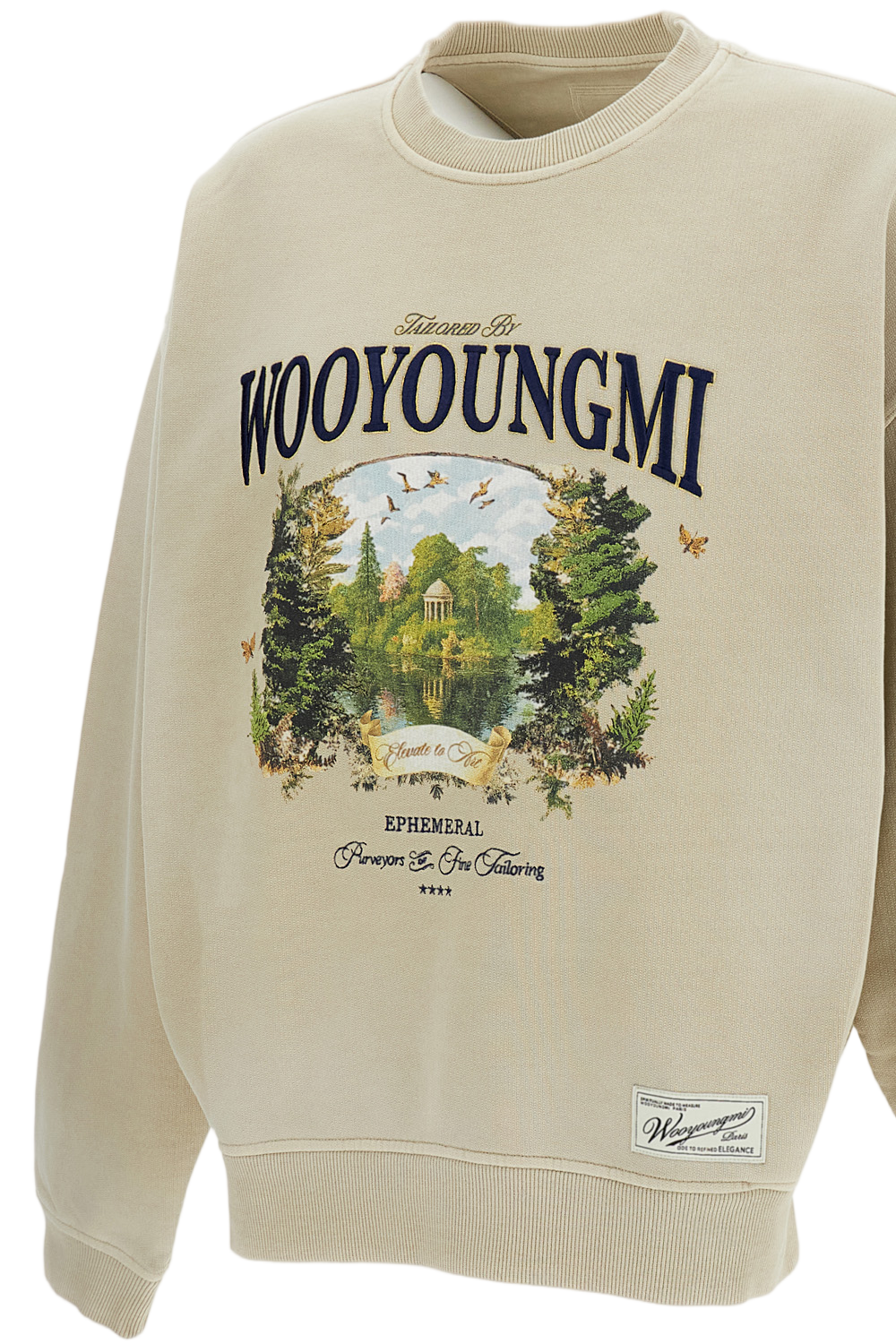 Oversized Cotton Crewneck Sweatshirt