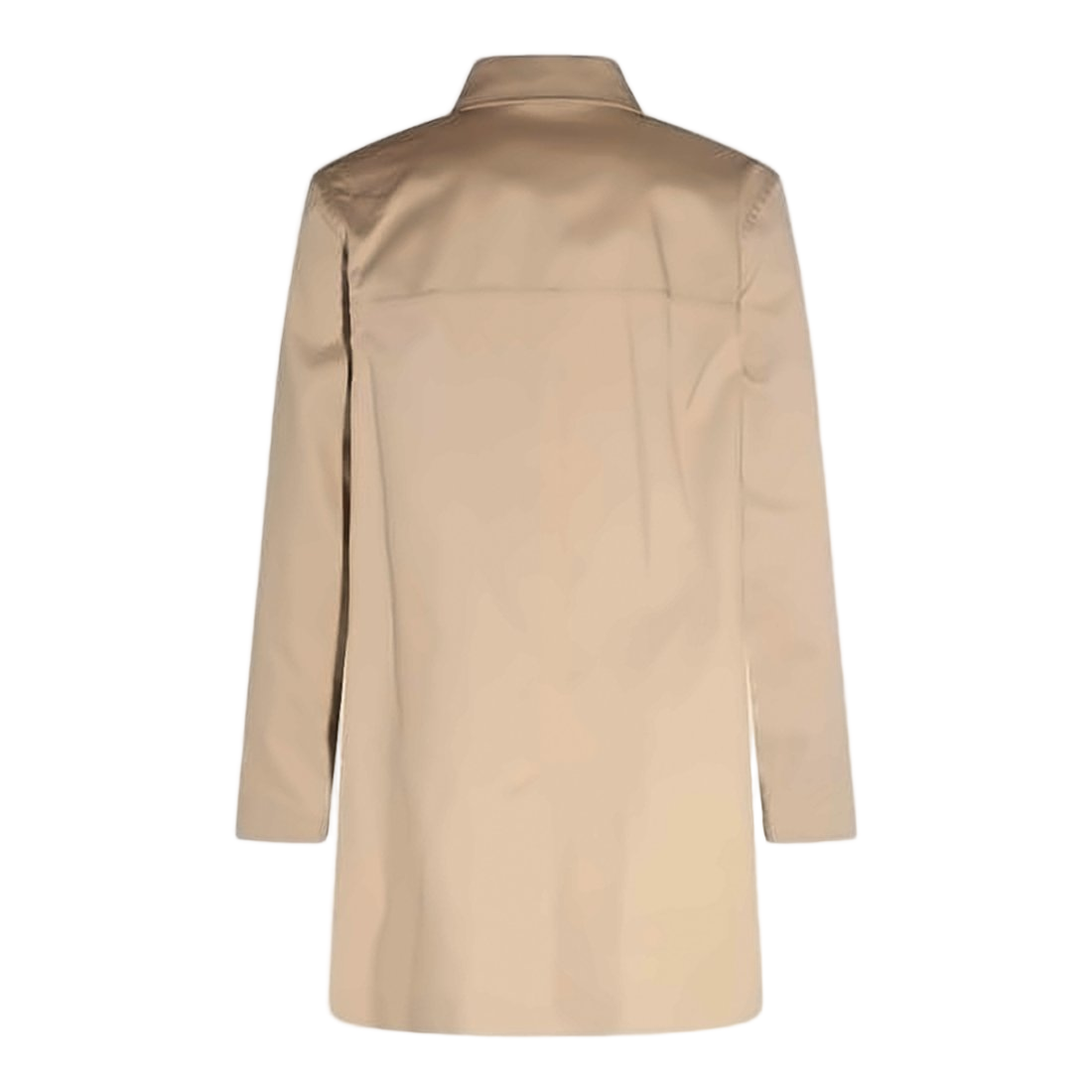 Mid-Length Cotton A.P.C. Coat with Classic Collar