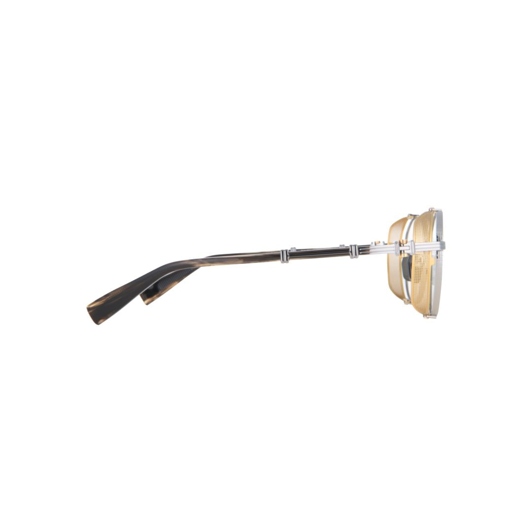 Brigade - I Round Silver Metal Frame Eyeglasses