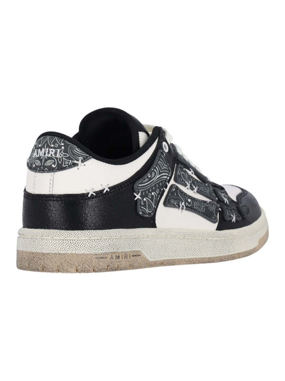 Low-Top White Leather Sneakers With Contrast Detailing
