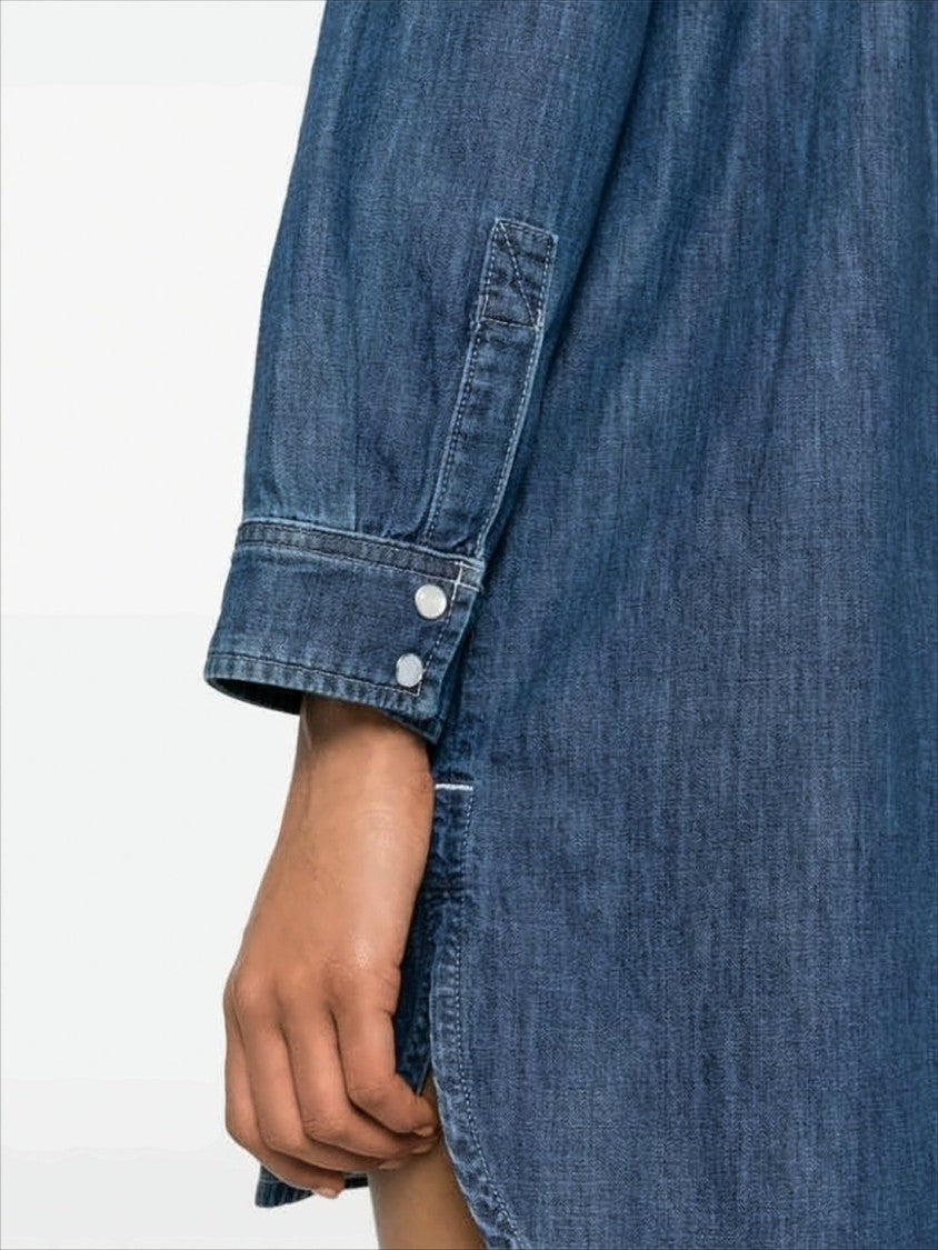 Relaxed Denim Midi Dress