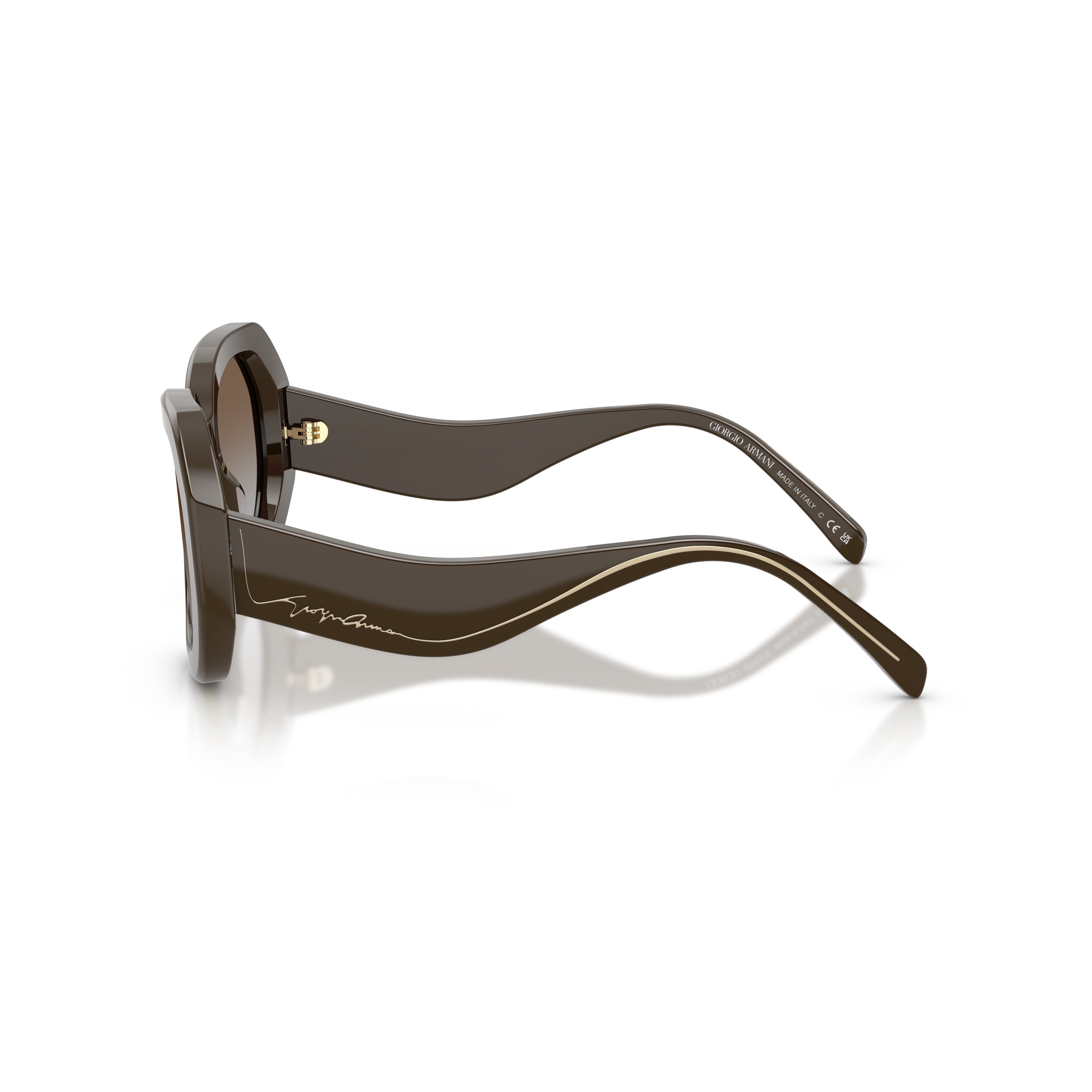 0ar8248 Oversized Geometric Sunglasses with Glossy Finish