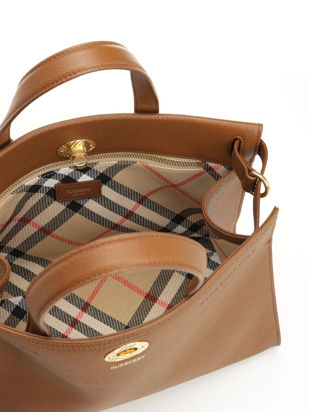 Structured Calf Leather Medium Tote