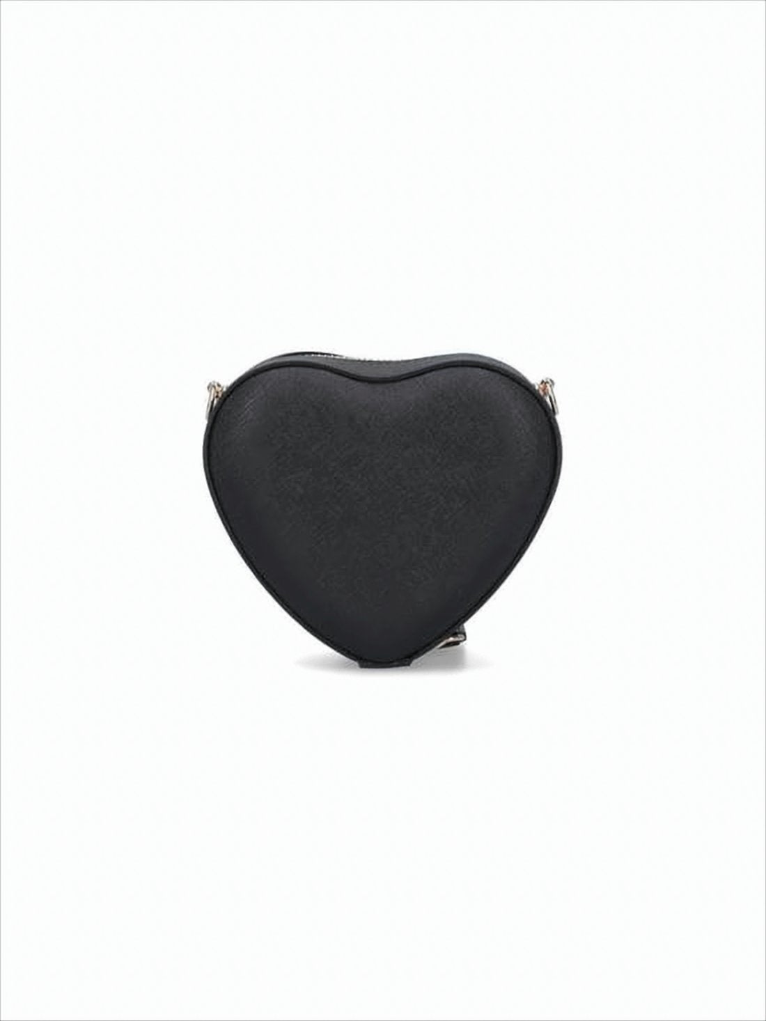 Heart-Shaped Textured Shoulder Bag