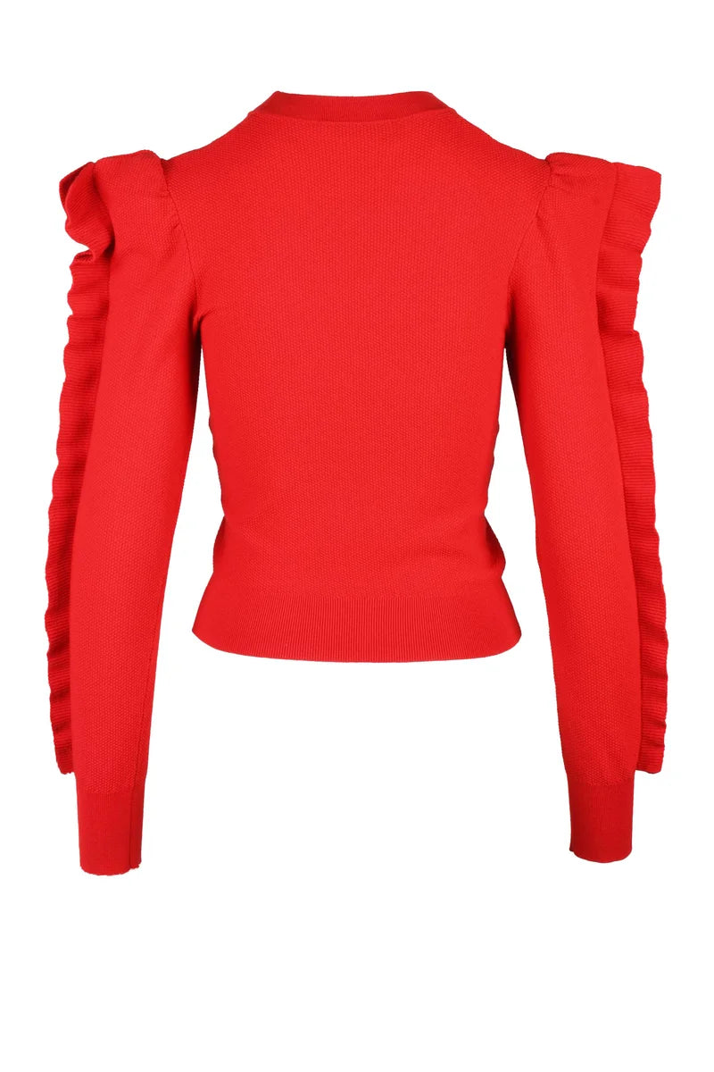 Knit Viscose/Polyester - Red