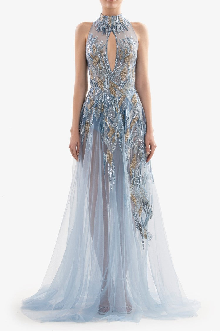Long Embroidered Dress