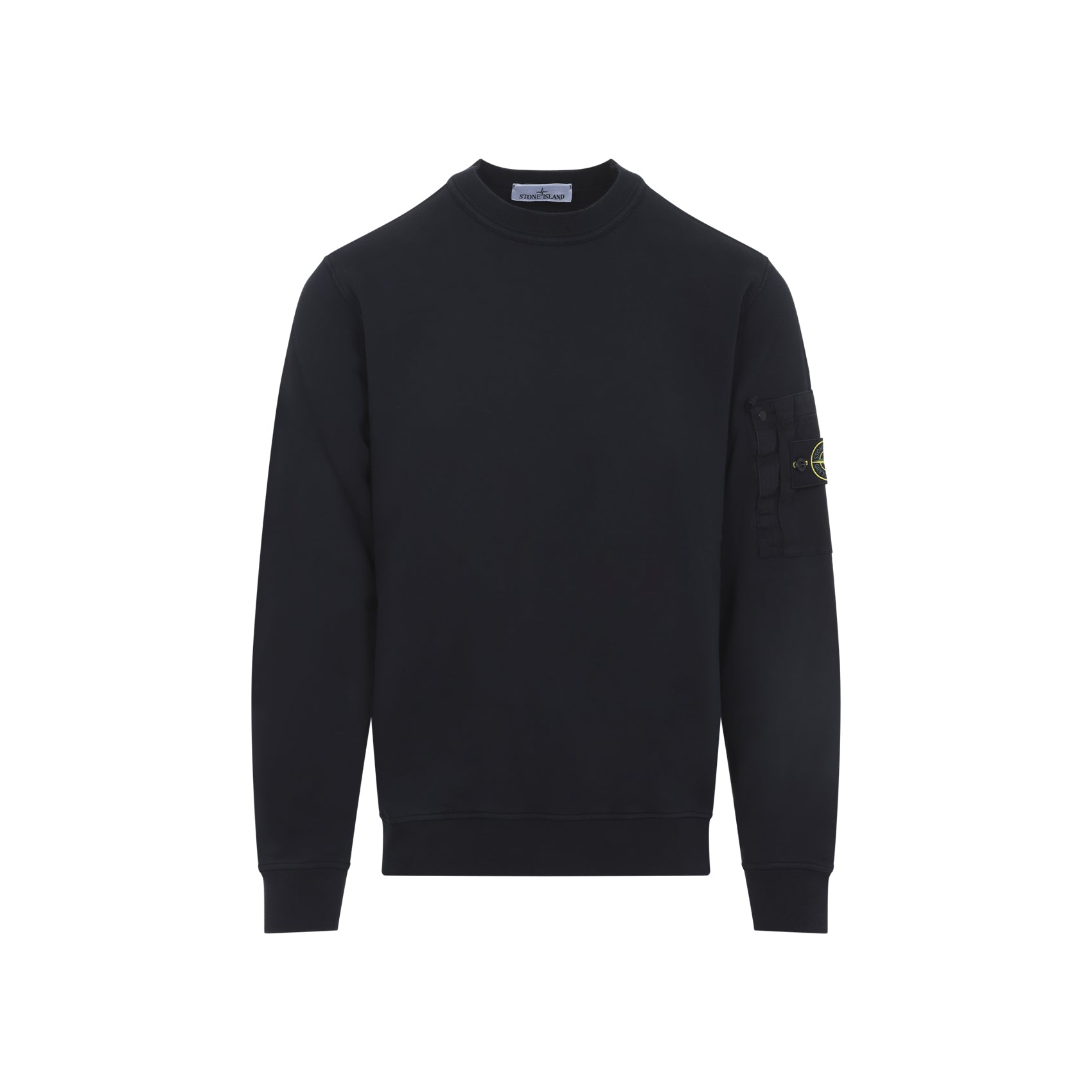 Crewneck Sweatshirt With Ribbed Cuffs