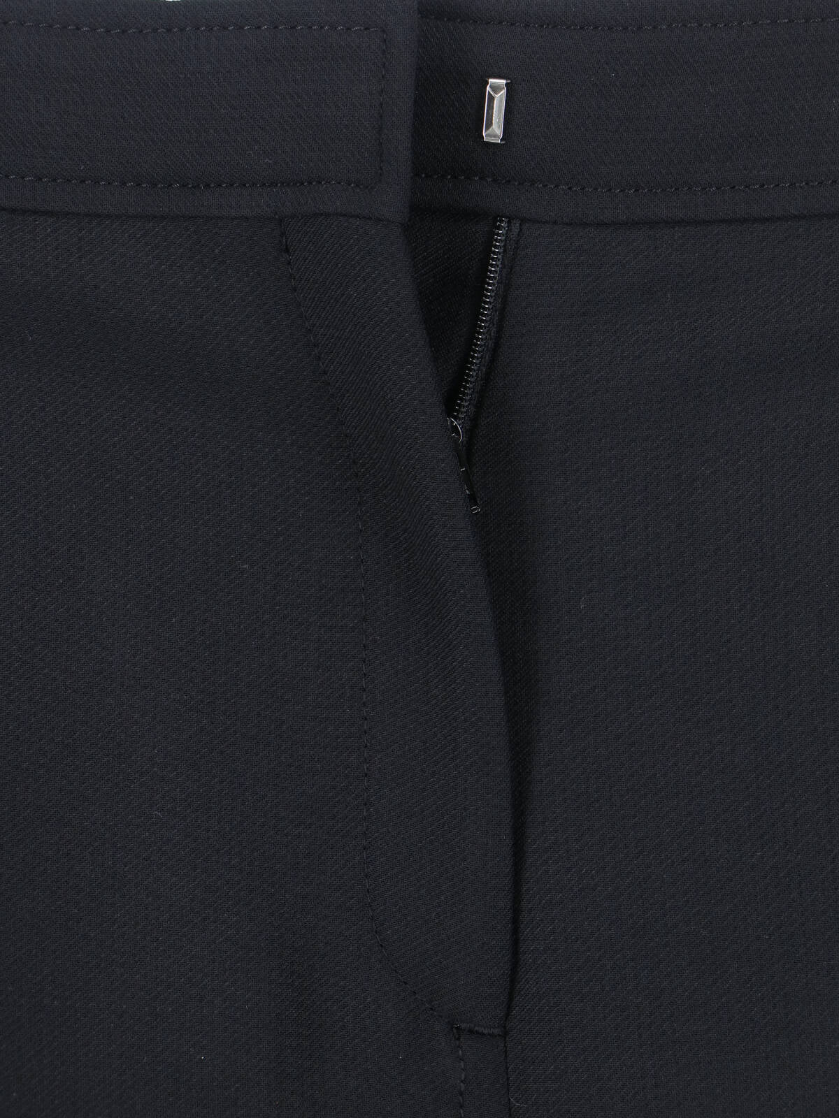Black Blaire Cropped Tailored Wool Trousers