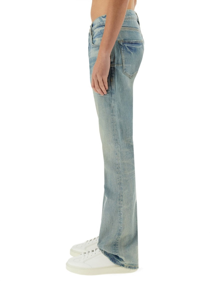 "Coated Flare" Jeans