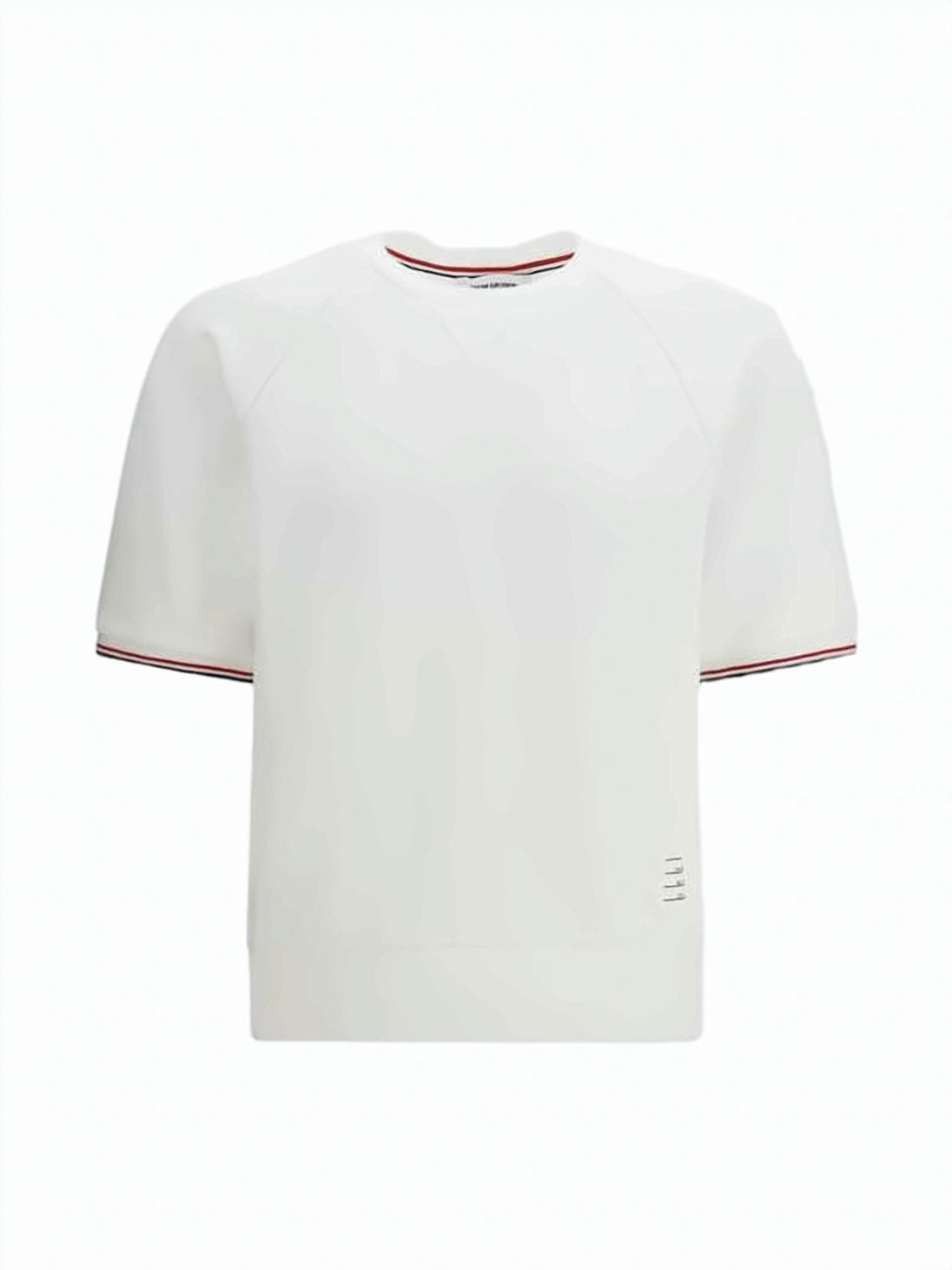 Boxy Fit White Cotton Thom Browne T-Shirt