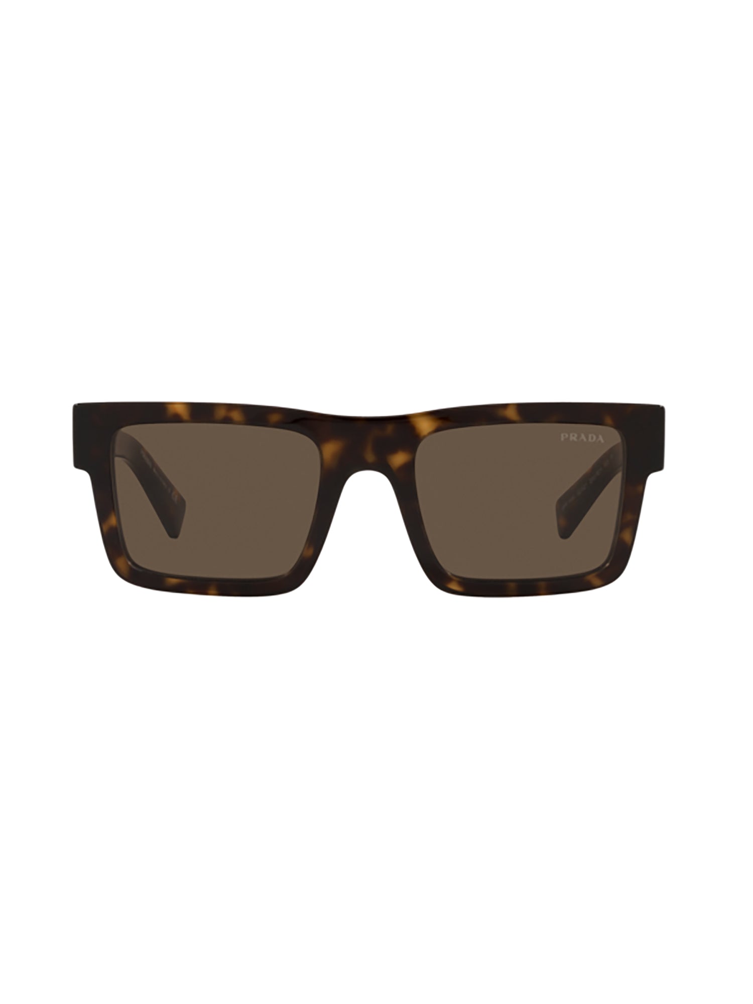 Oversized Square Frame Prada Sunglasses with Tortoiseshell Temples