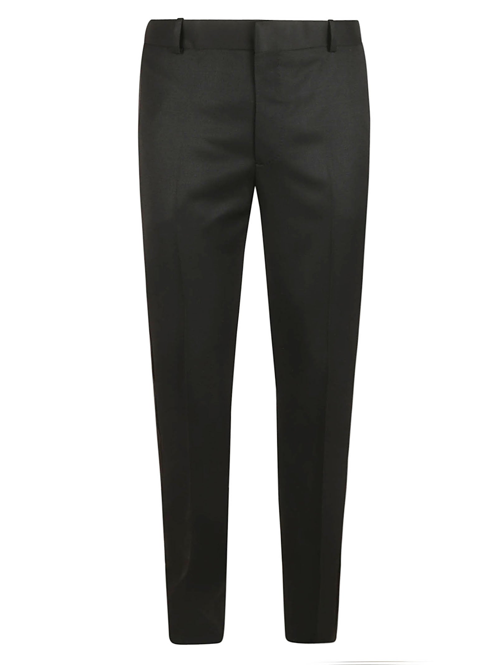 Tailored Black Wool Trousers