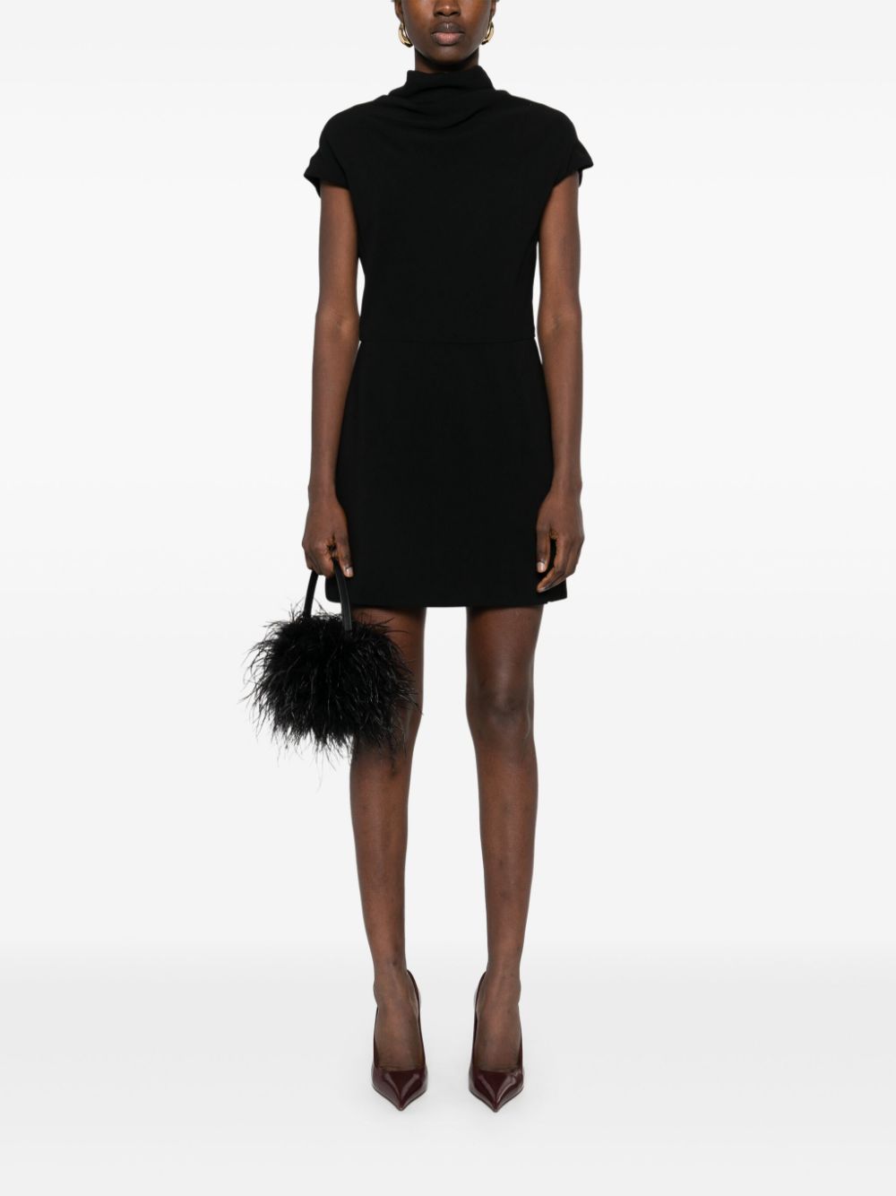 Mini Dress with Draped Detailing