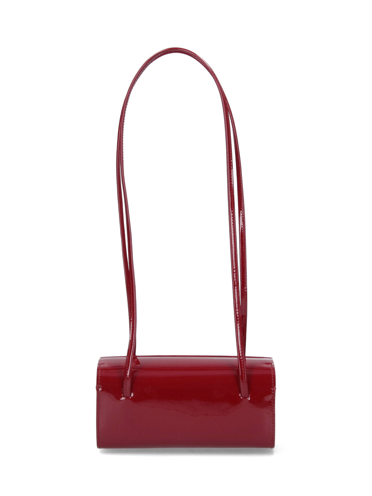Red Mie Brushed Leather Shoulder Bag