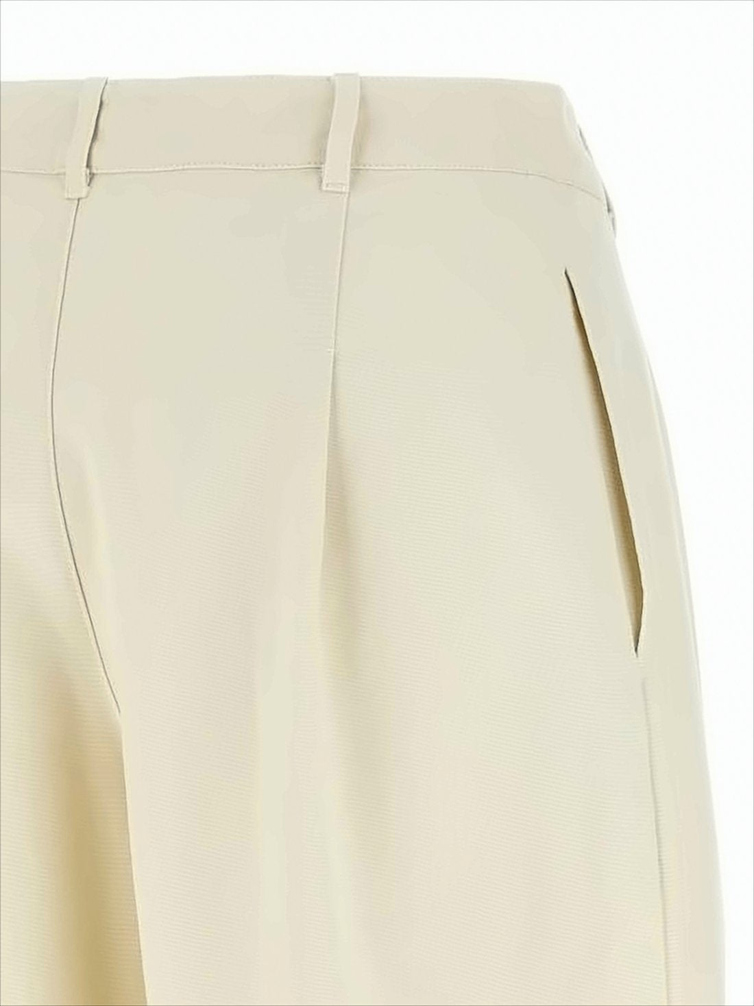Minimalist High-Waist Straight-Leg Pants with Belt Loops