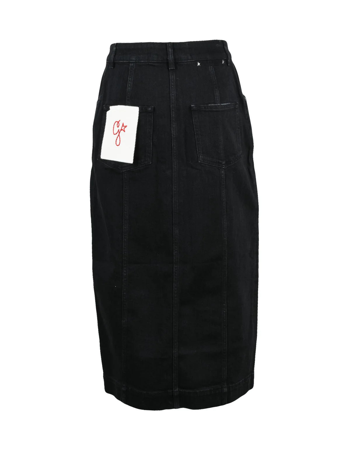 Black Christine Demin Polyester Cotton Skirt