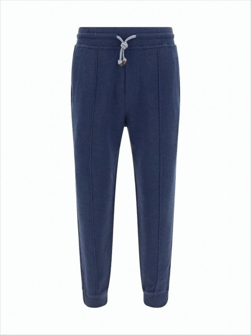 Tapered Track Pants with Drawstring Waistband
