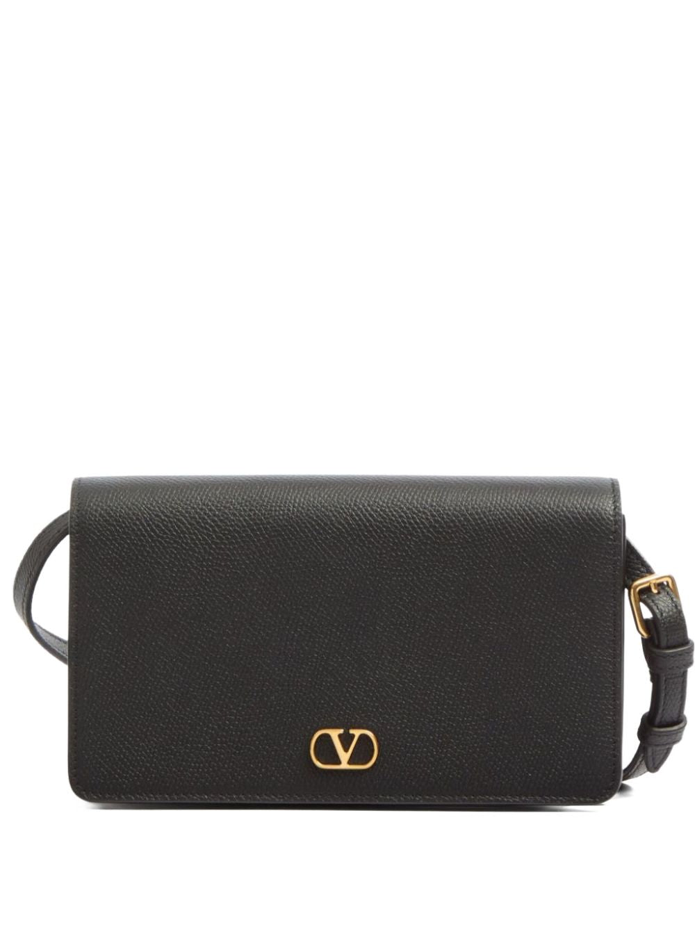 Rectangular Textured Leather Handbag
