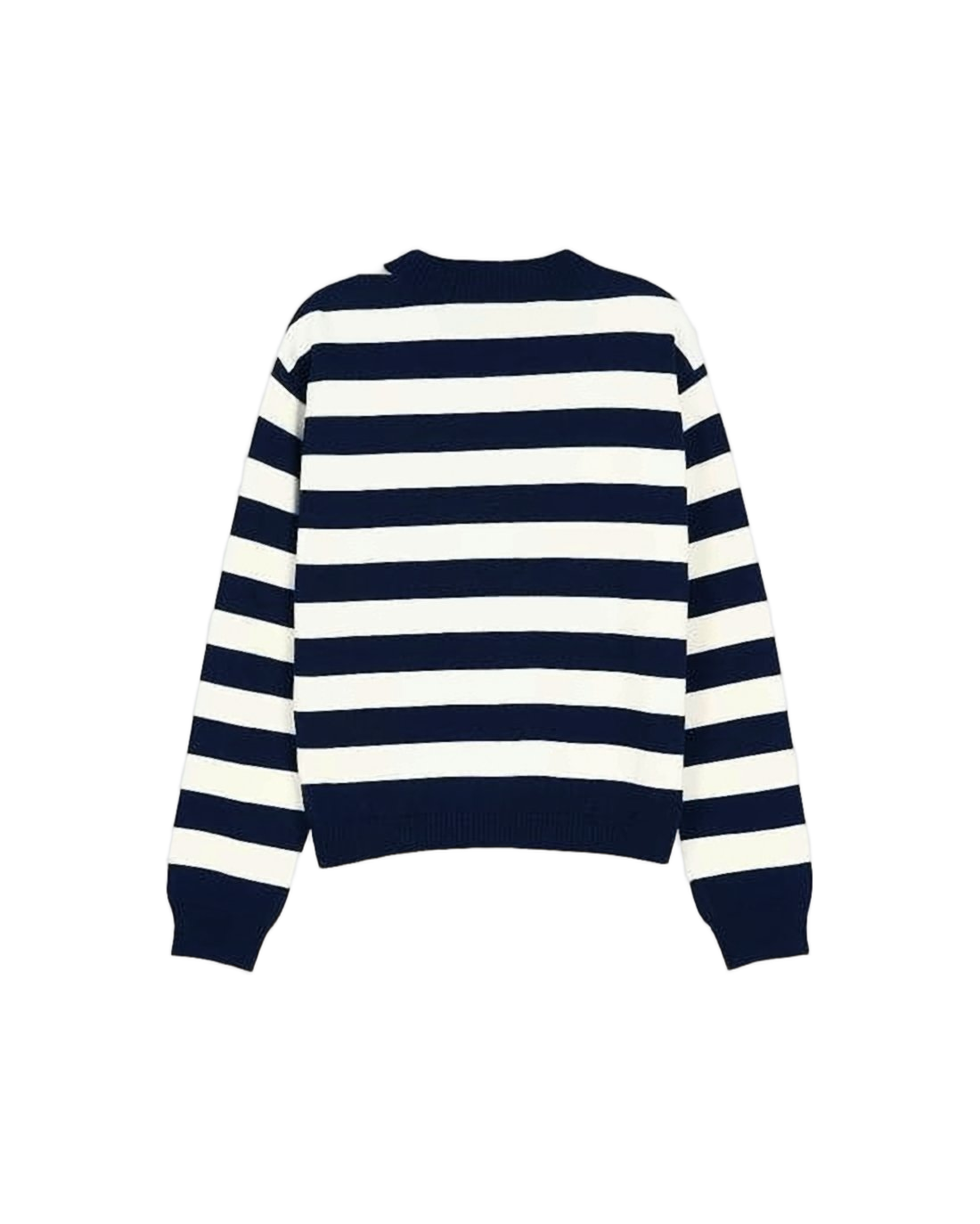 Navy and White Striped Sweater