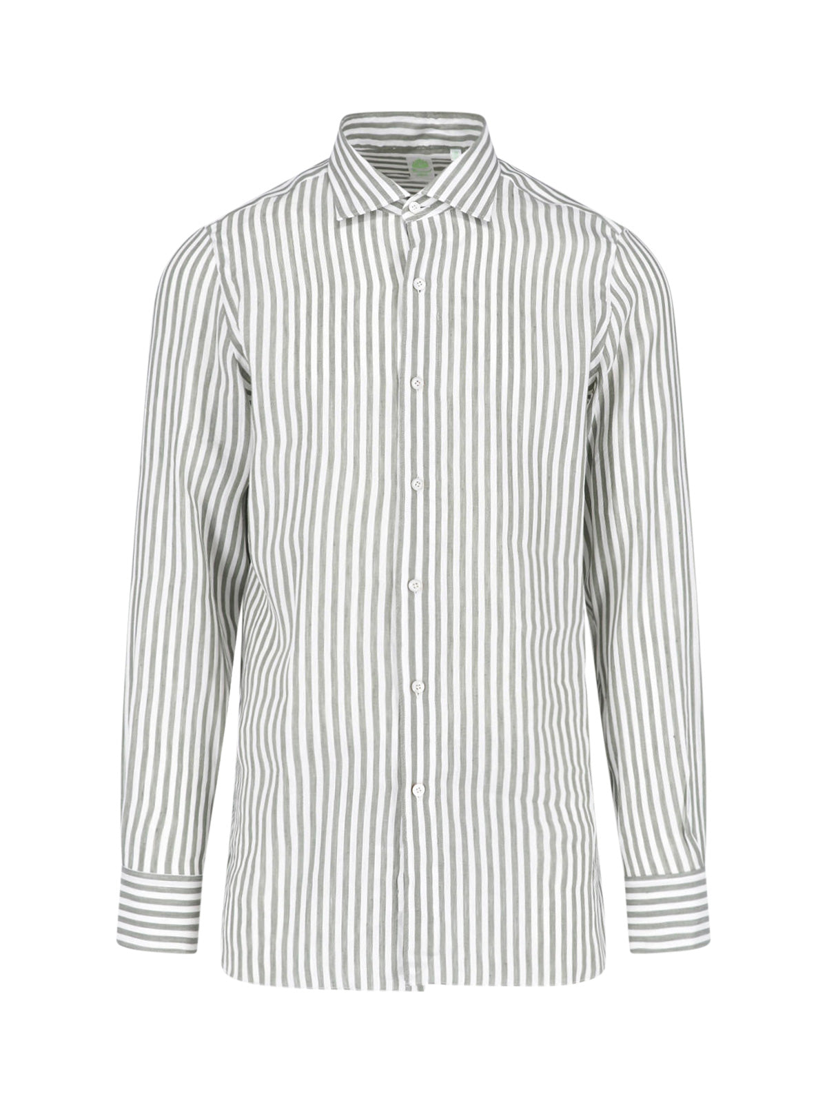 Multicolor Vertical Striped Button-Down Shirt