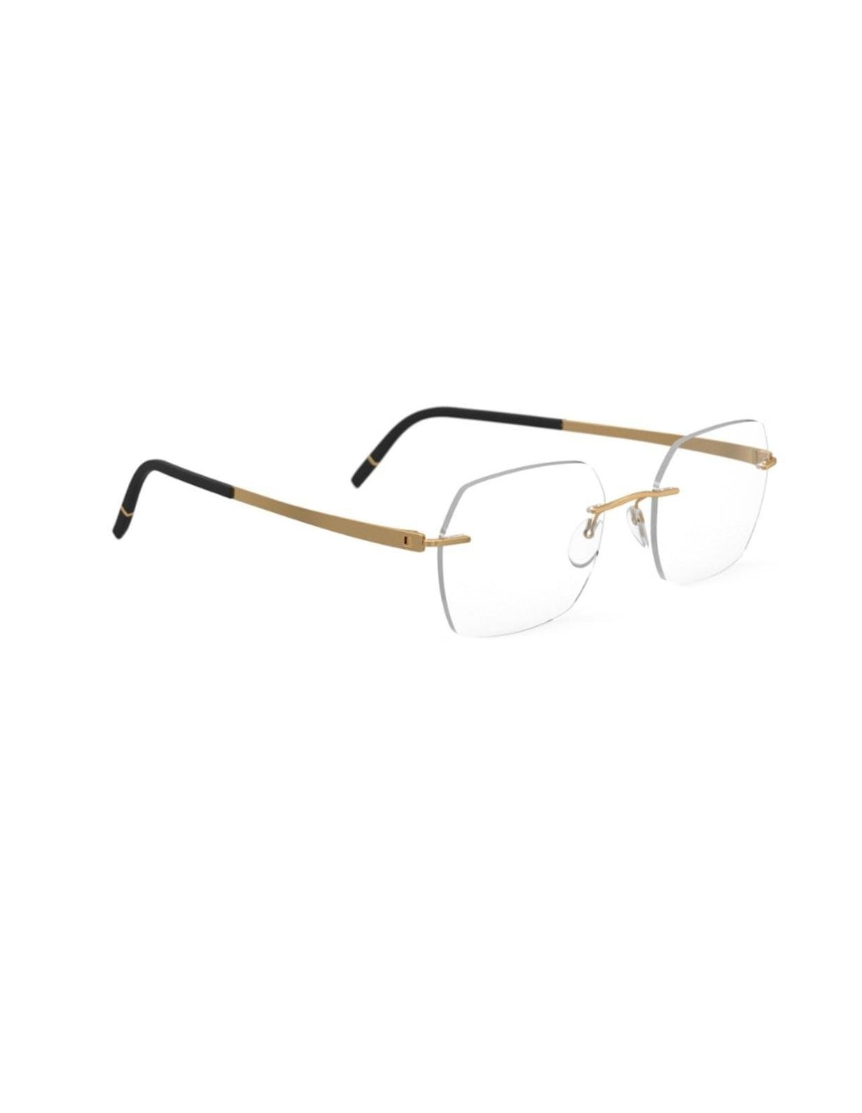 Geometric Silhouette Optical Frames with Minimalist Temples