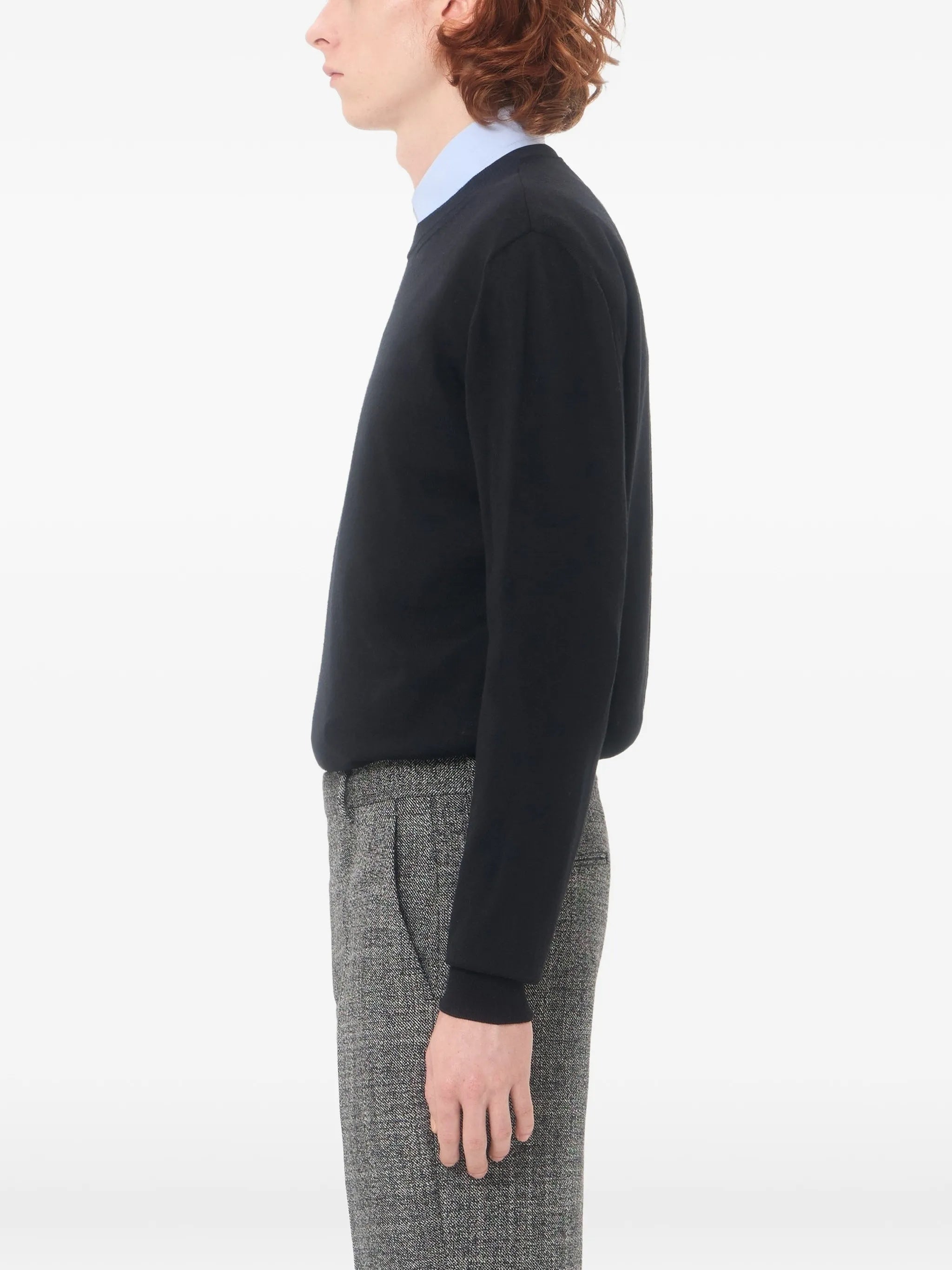 Black Vlogo Signature Wool Sweater
