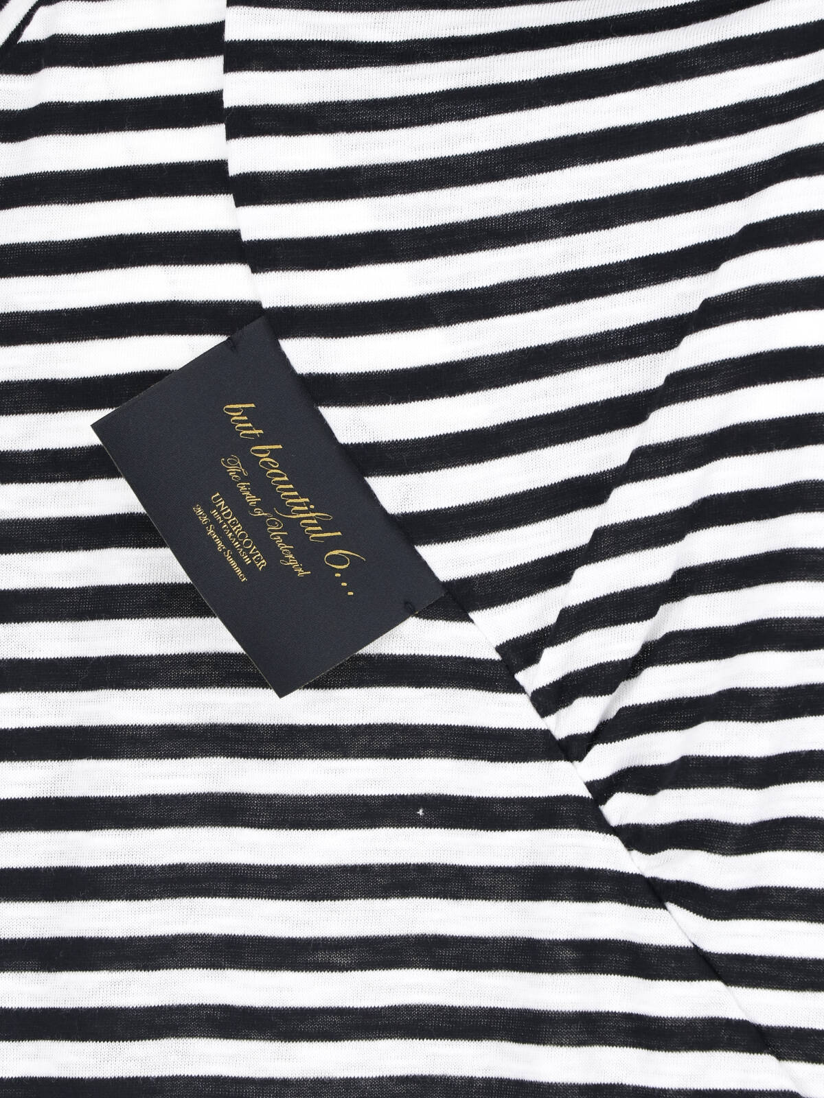 Black/White Horizontal Striped Boxy T-Shirt
