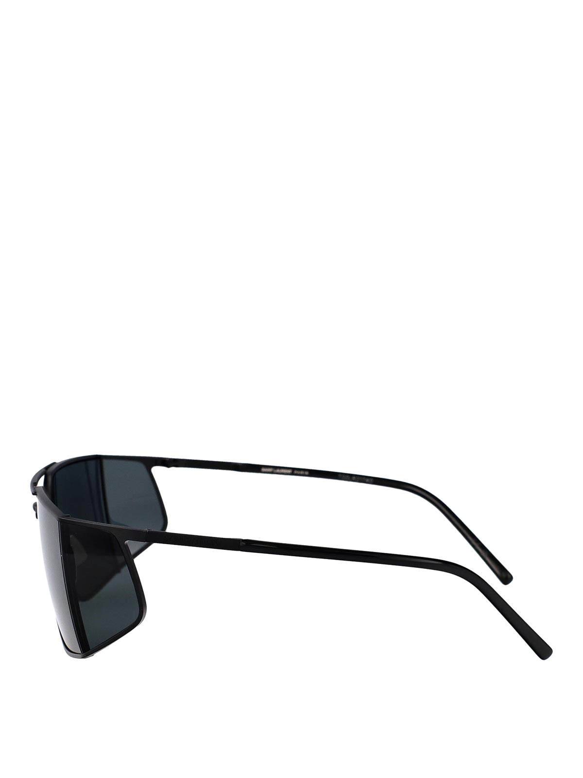 Angular Metal Frame Sunglasses with Dark Lenses