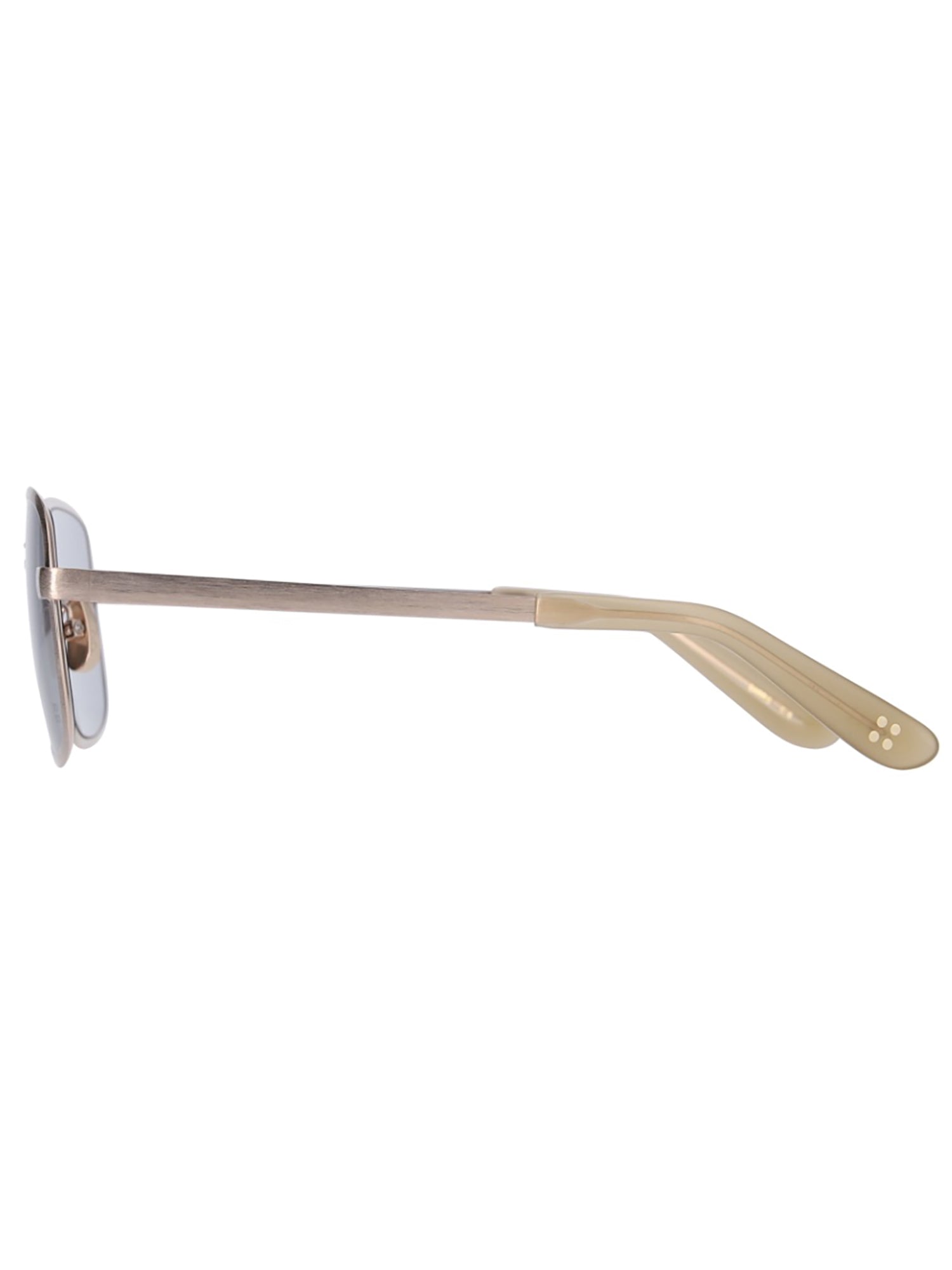 Square Metallic Frame Sunglasses with Elegant Temples