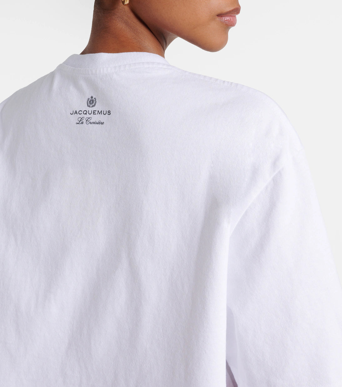 White Oversized T-Shirt with Graphic Print