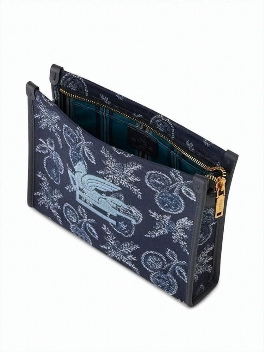 Patterned Fabric Clutch