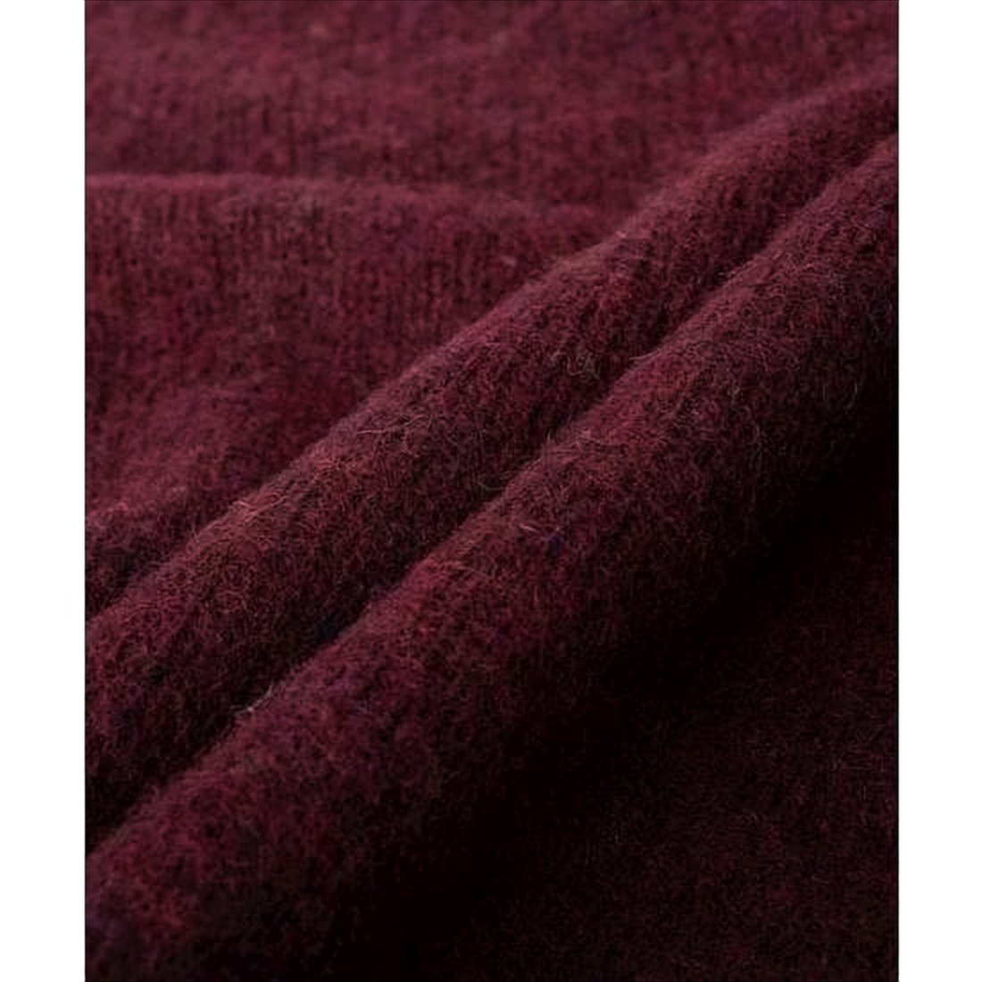 Classic Long-Sleeve Wool Sweater with Polo Collar