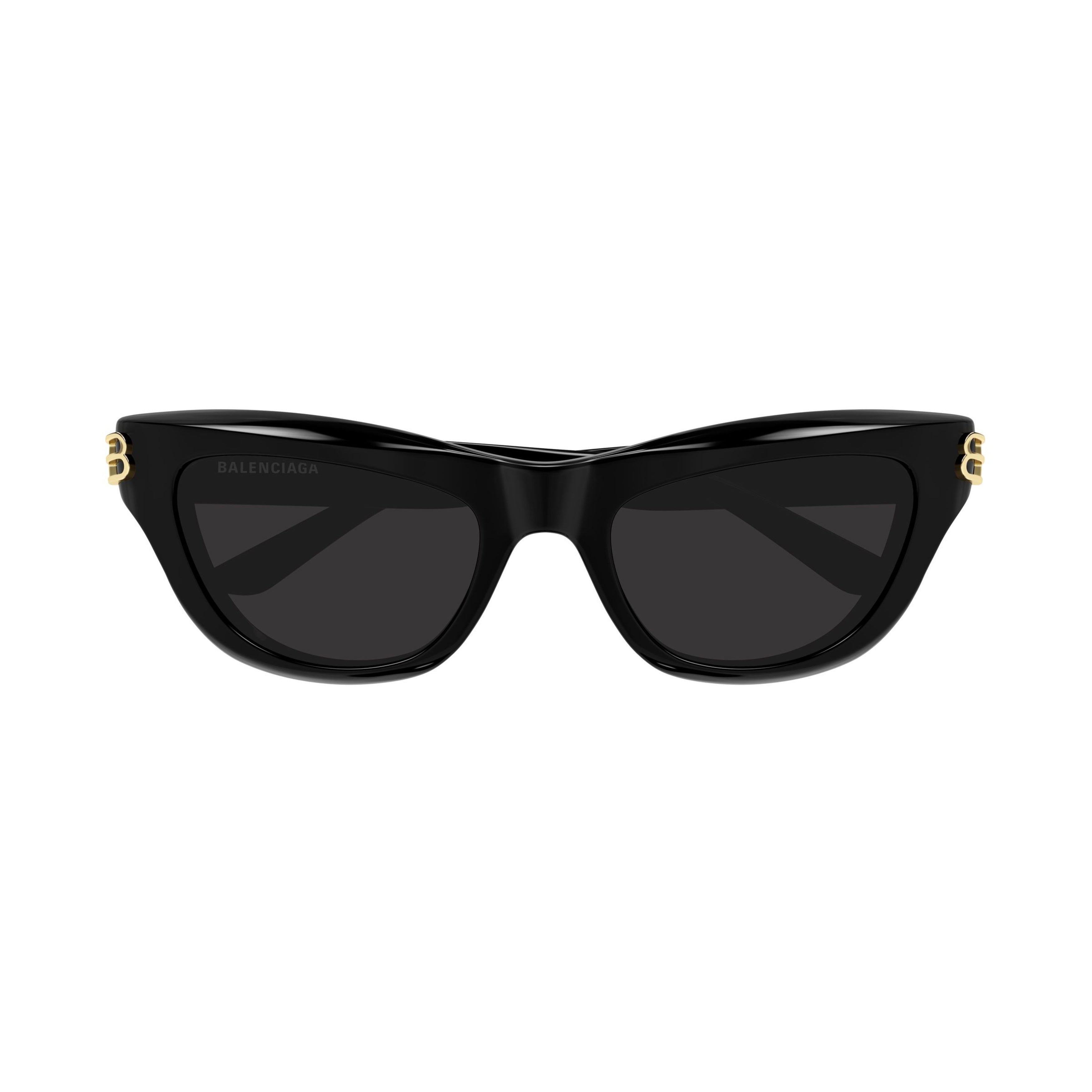 Bb0430s Glossy Black Acetate Rectangular Sunglasses