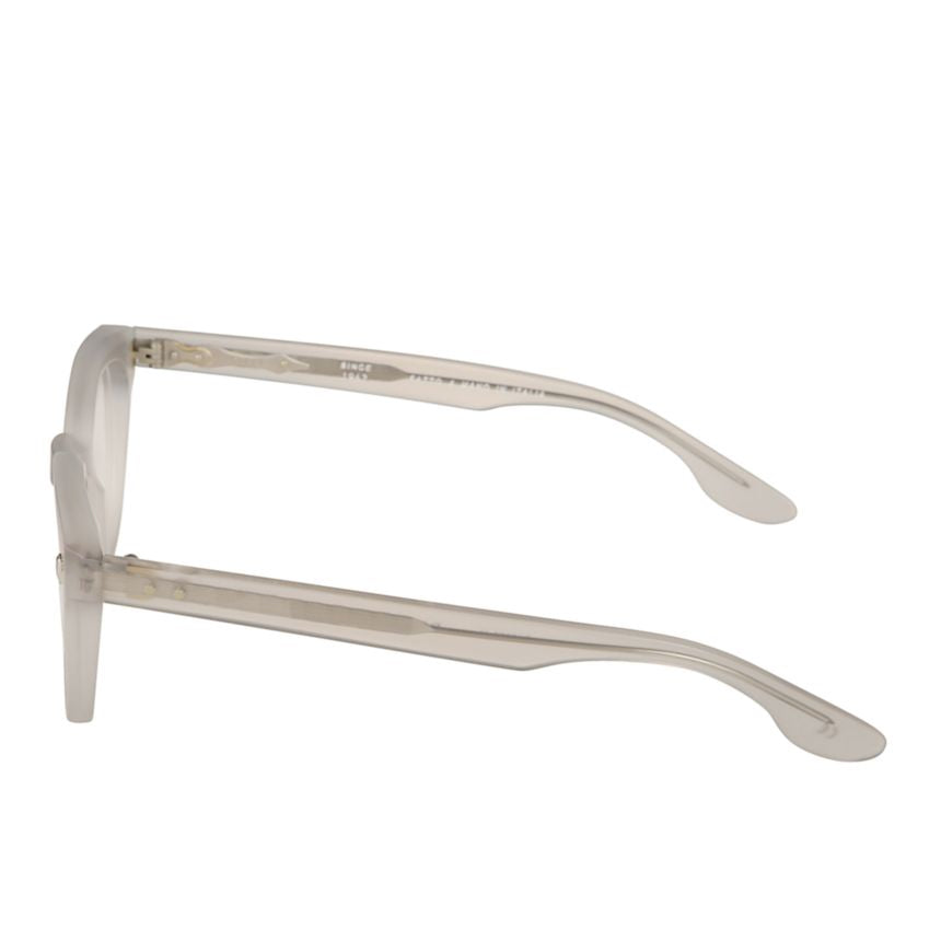 Premium 11 Translucent Grey Sunglasses with Rounded Rectangular Lenses