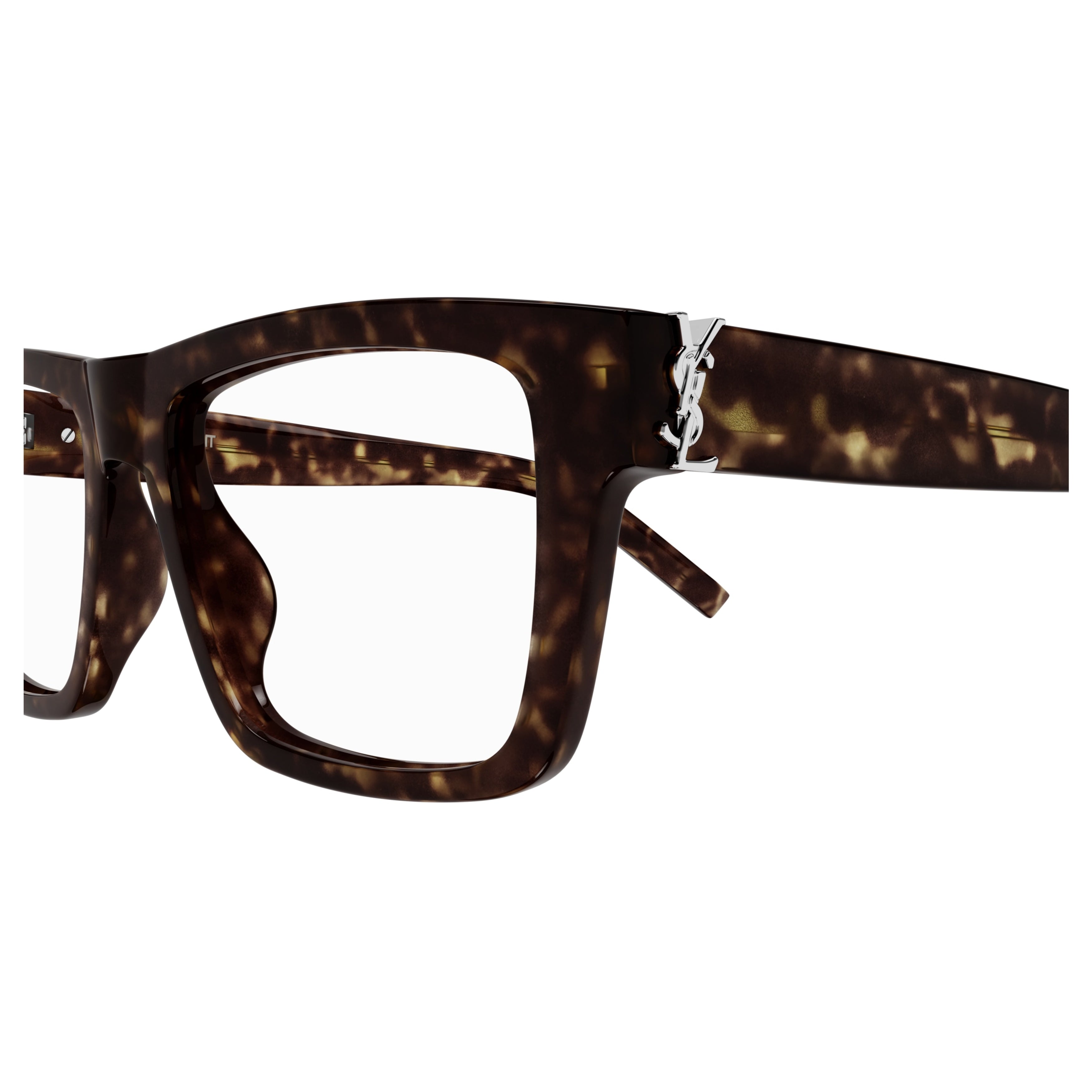 Sl M10_B Bold Rectangular Tortoiseshell Frame Eyeglasses