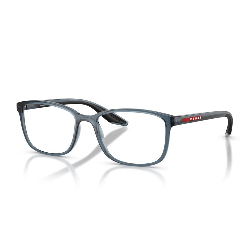 Ps 07Rv Transparent Light Blue Rectangular Sunglasses